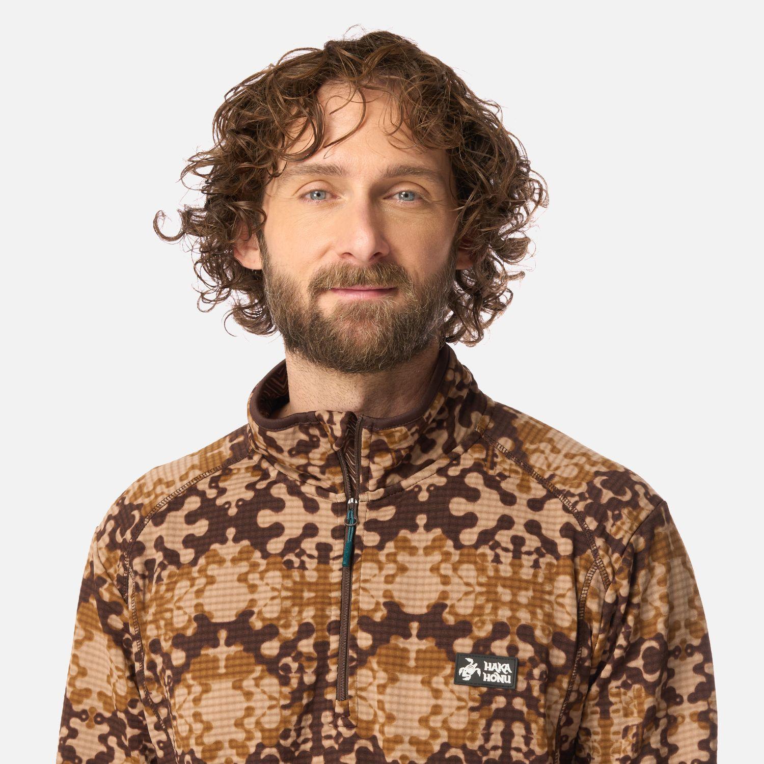 Polerón Hombre Taina Print Café Haka Honu I26-3