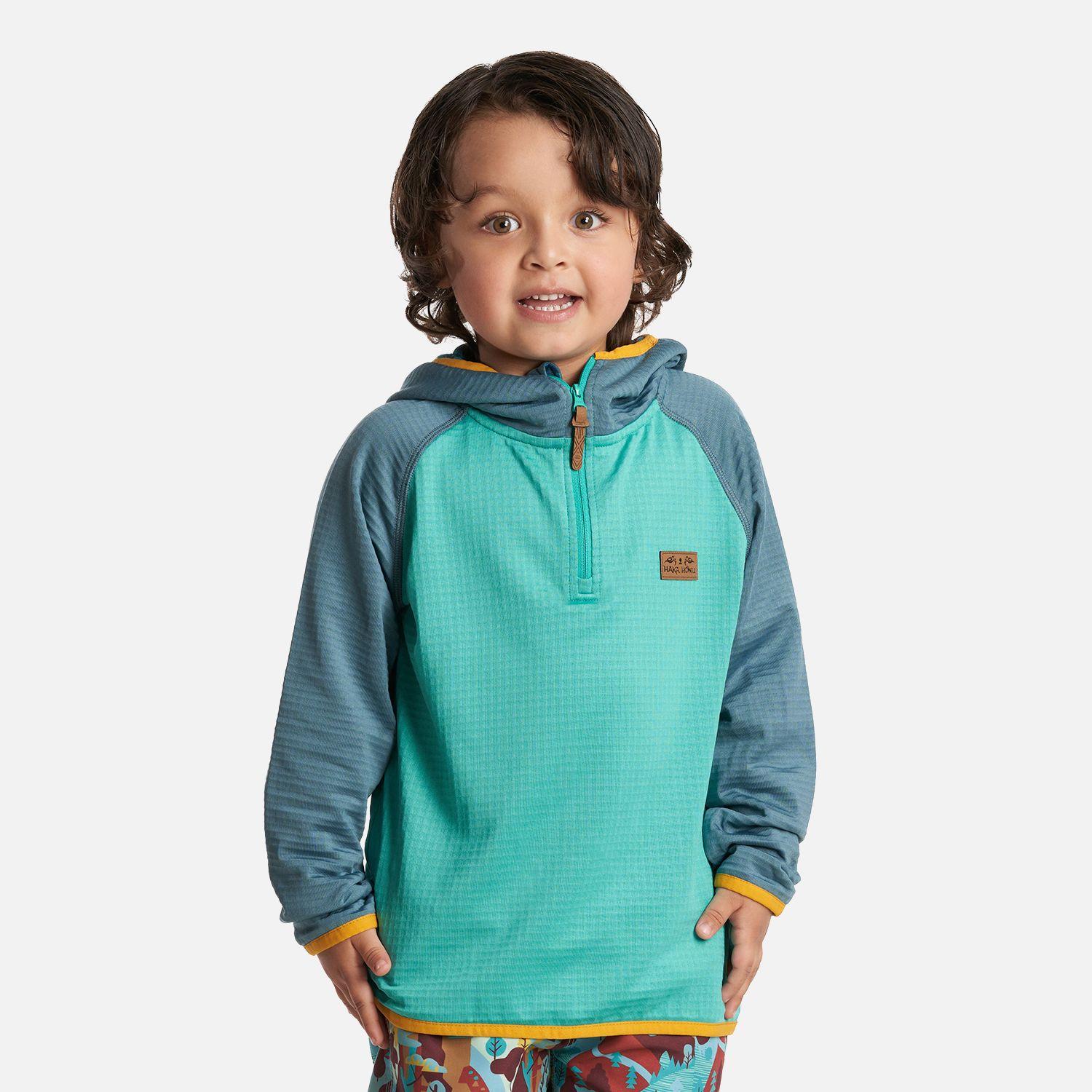 Poleron Unisex Taina poki Turquesa Oscuro Haka Honu-1
