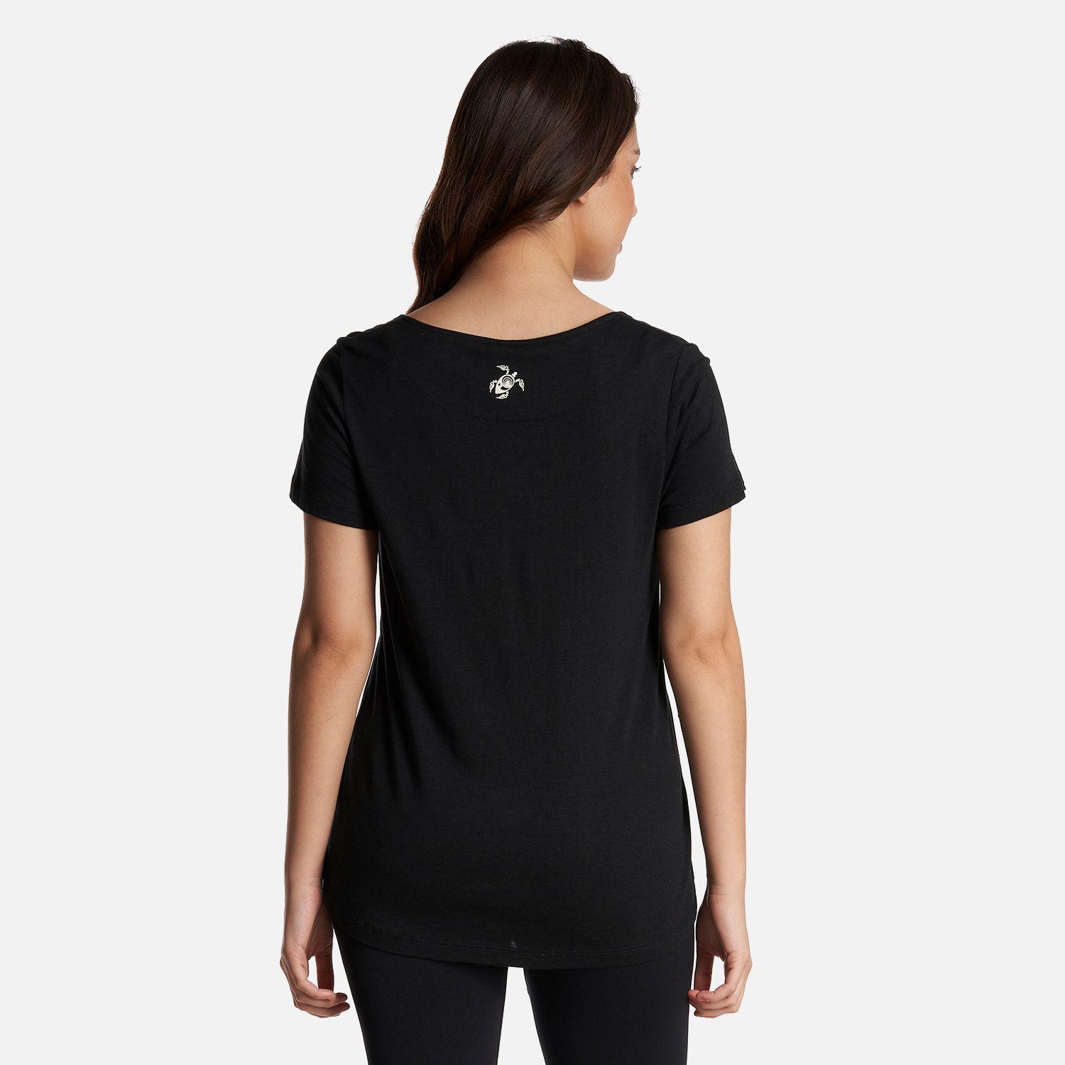 Polera Mujer Natural Negro Haka Honu-3
