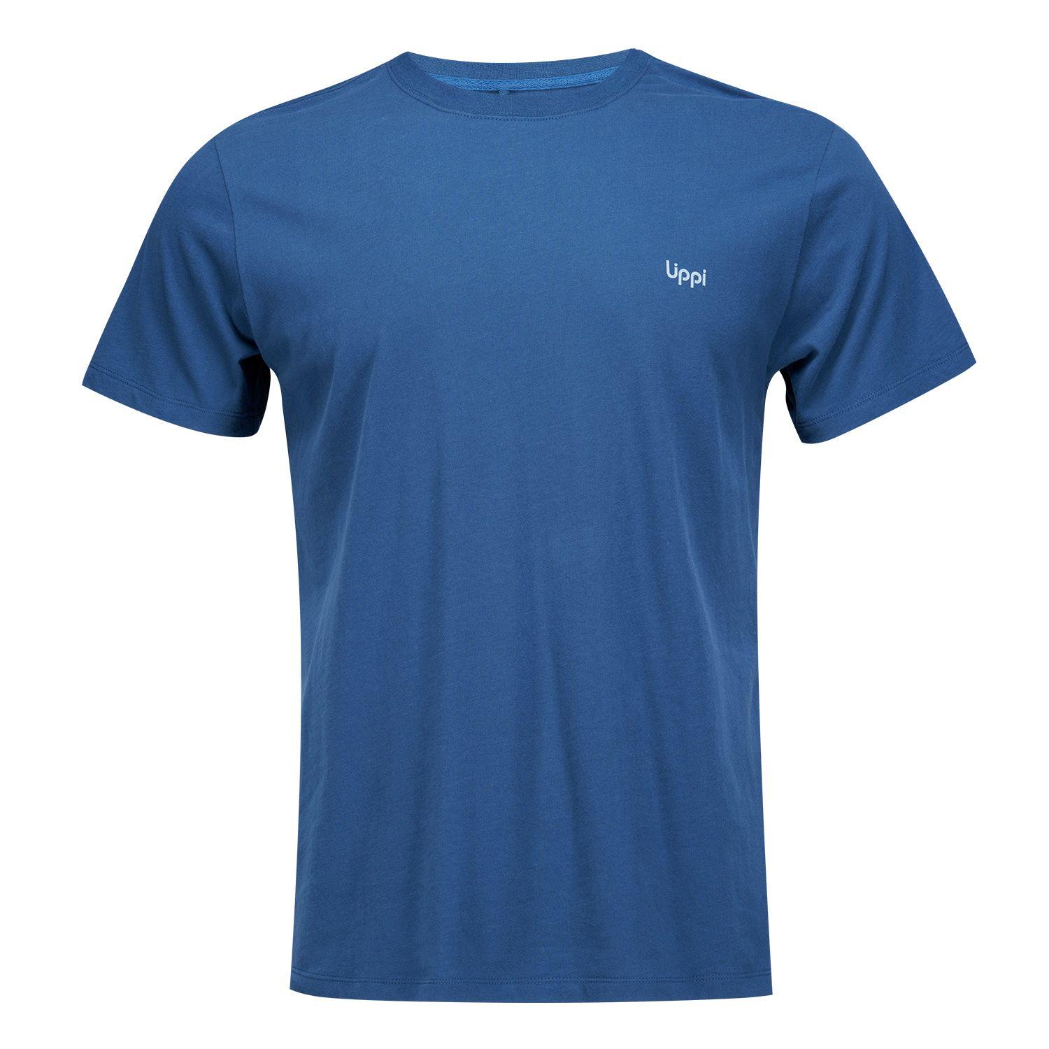 Polera Hombre Ulmo Cotton UV-Stop T-Shirt Azul Noche Lippi-0