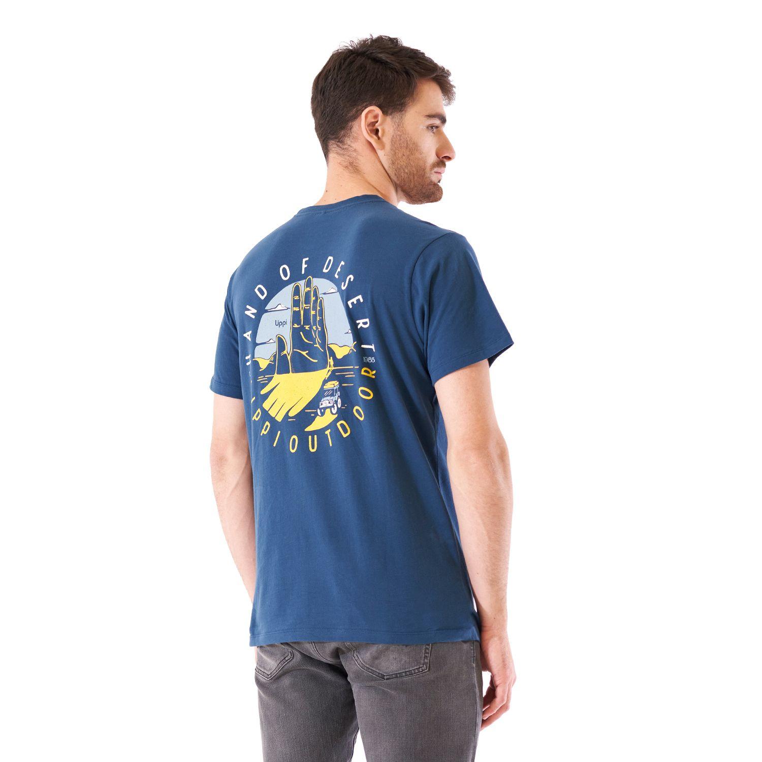 Polera Hombre Ulmo Cotton UV-Stop T-Shirt Azul Noche Lippi-3