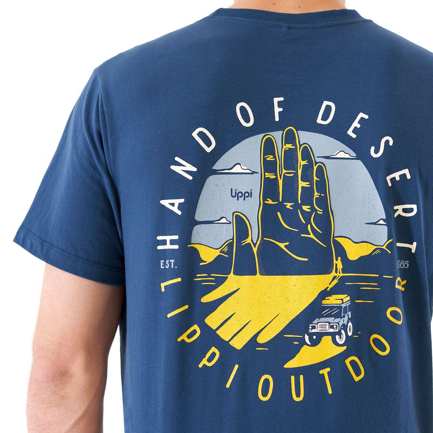 Polera Hombre Ulmo Cotton UV-Stop T-Shirt Azul Noche Lippi-4