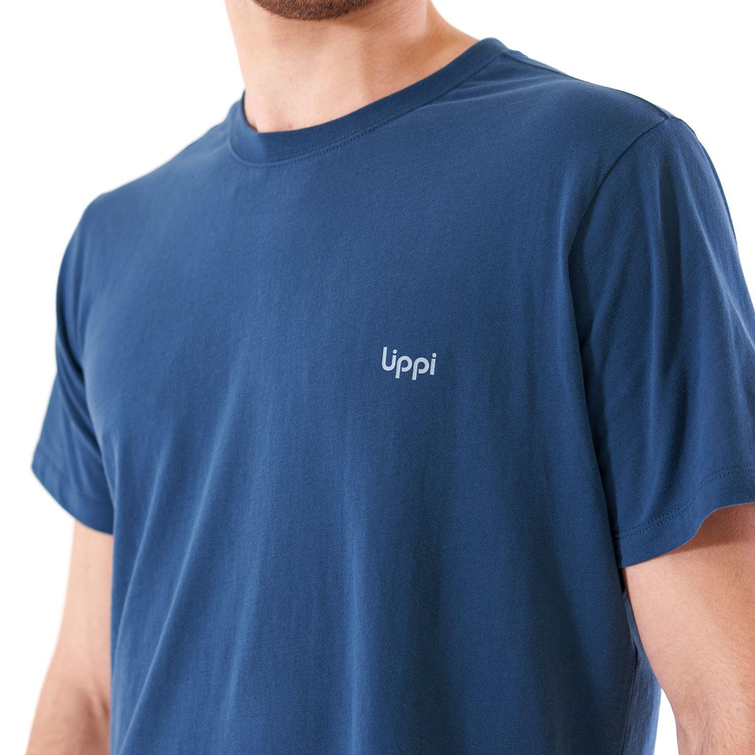 Polera Hombre Ulmo Cotton UV-Stop T-Shirt Azul Noche Lippi-5