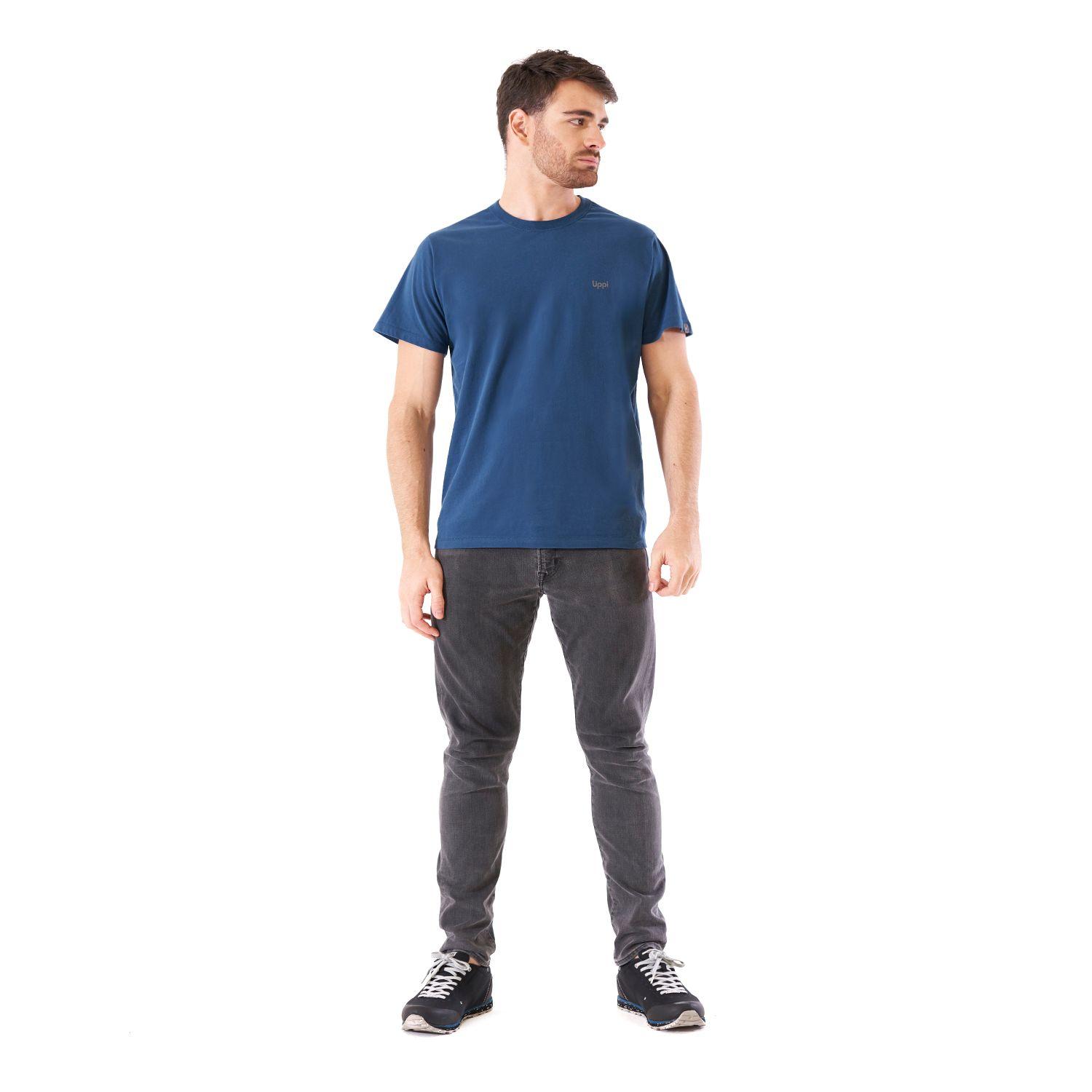 Polera Hombre Ulmo Cotton UV-Stop T-Shirt Azul Noche Lippi-7
