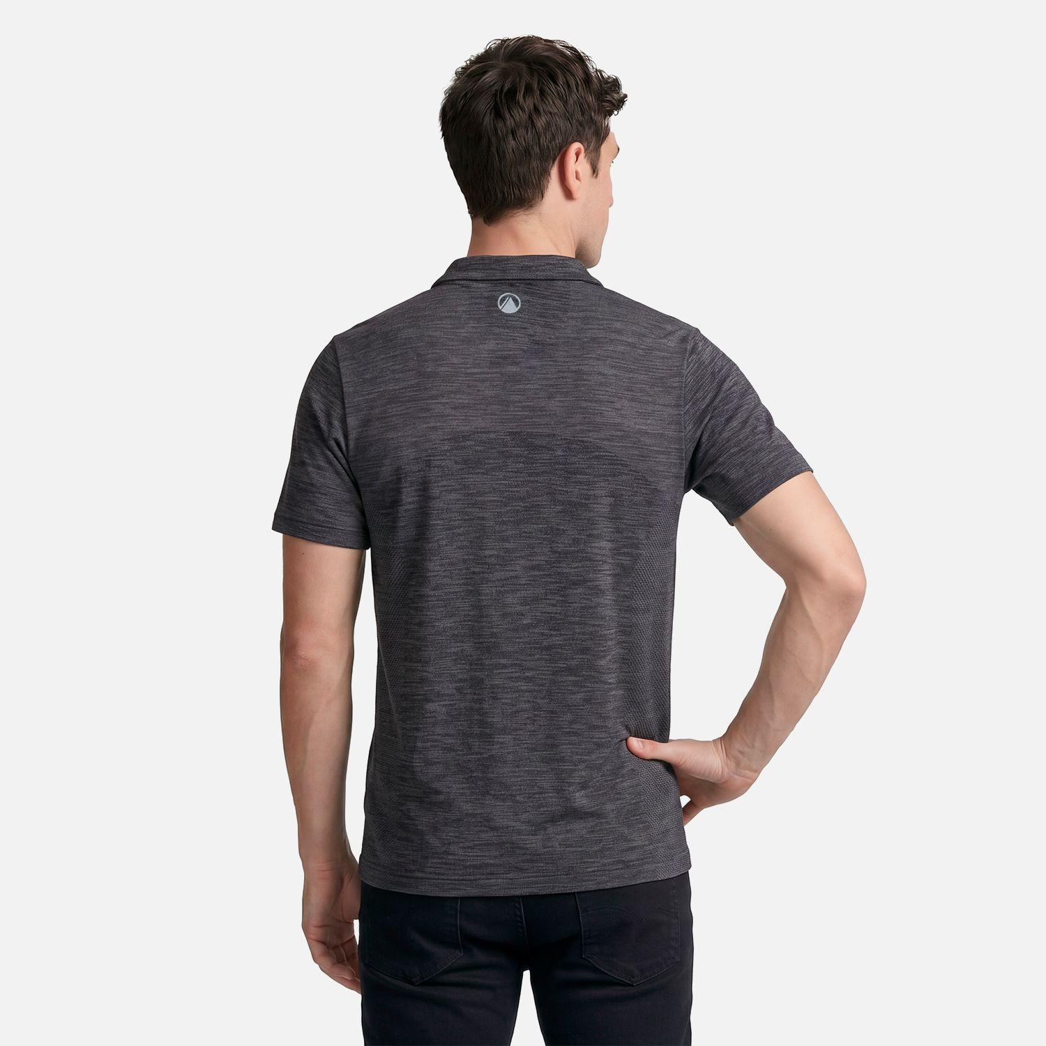 Polera Hombre B-Classic Seamless Polo Negro Lippi V27-1