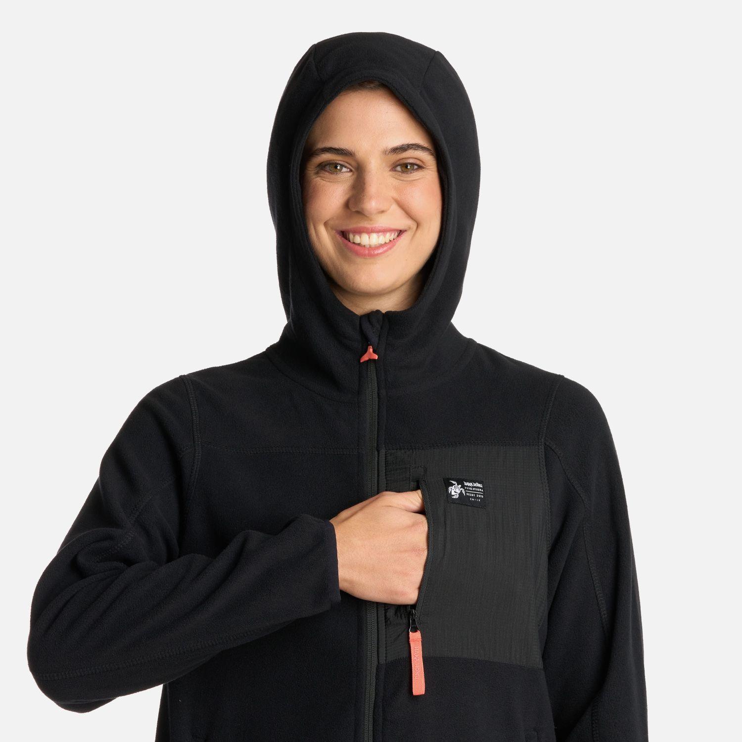 Polerón Mujer Leñera Negro Haka Honu I25-3