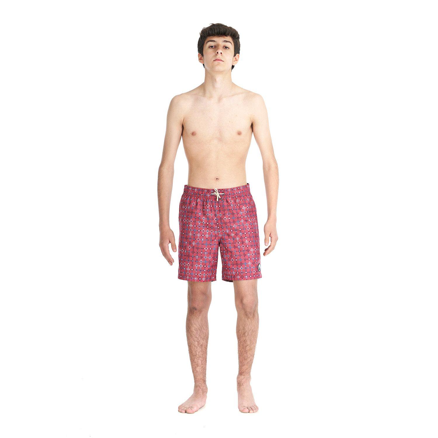 Traje de Baño Teen Boy Aqua Swimwear Print Rosa Oscuro Lippi-5