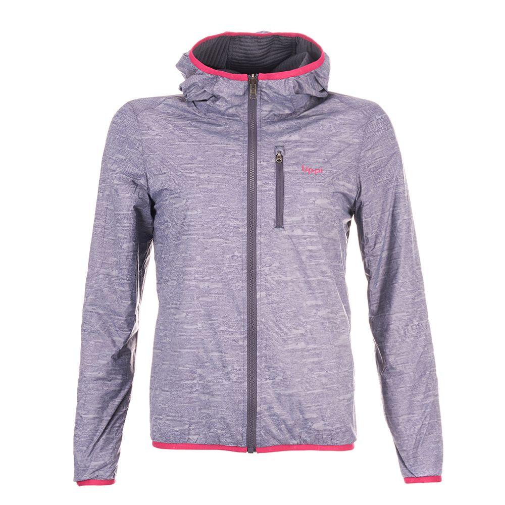 Chaqueta Mujer Dynammic 2-Face Windbreaker Hoody Jacket Print Azul Piedra Lippi-0