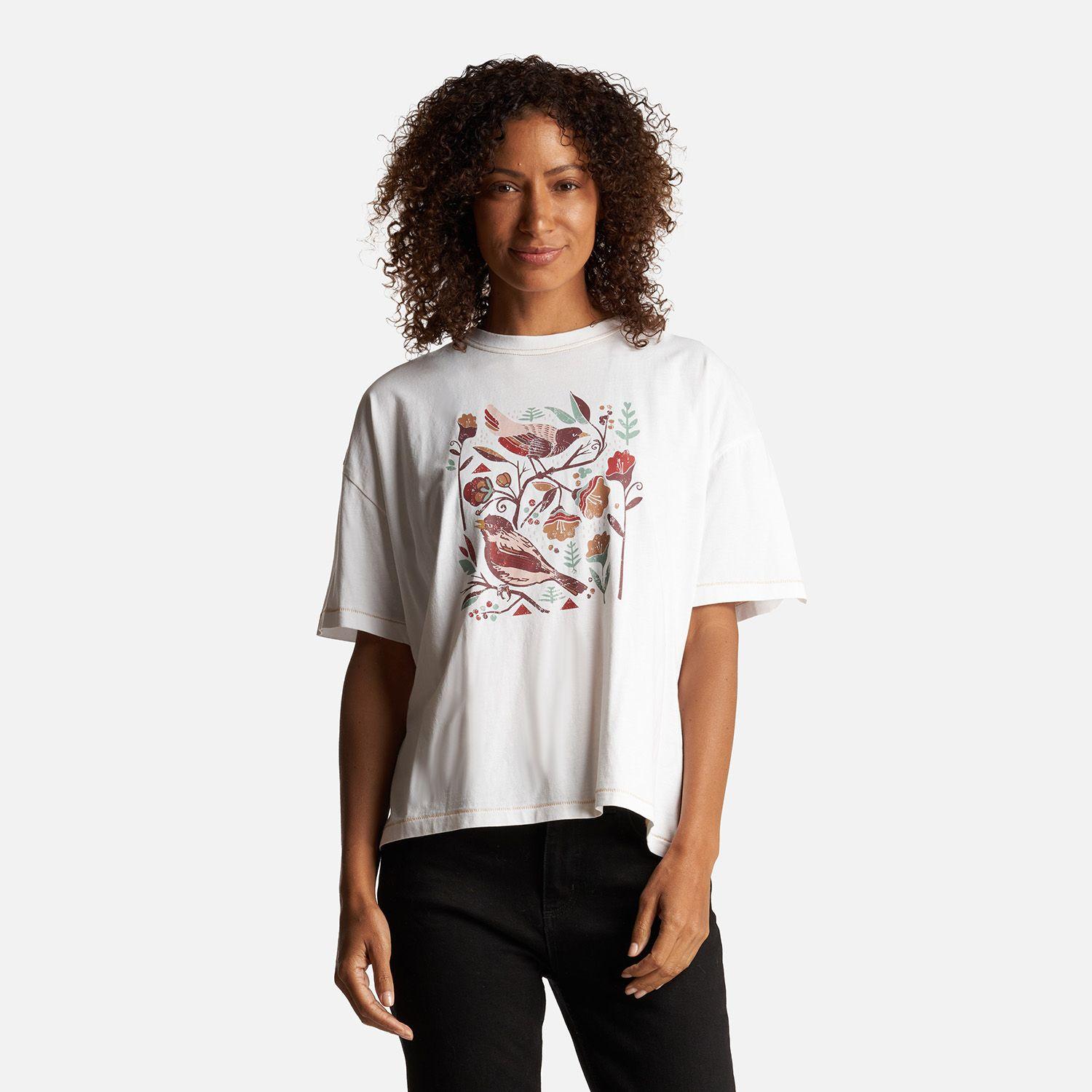 Polera Mujer Gorrión Blanco Haka Honu-1