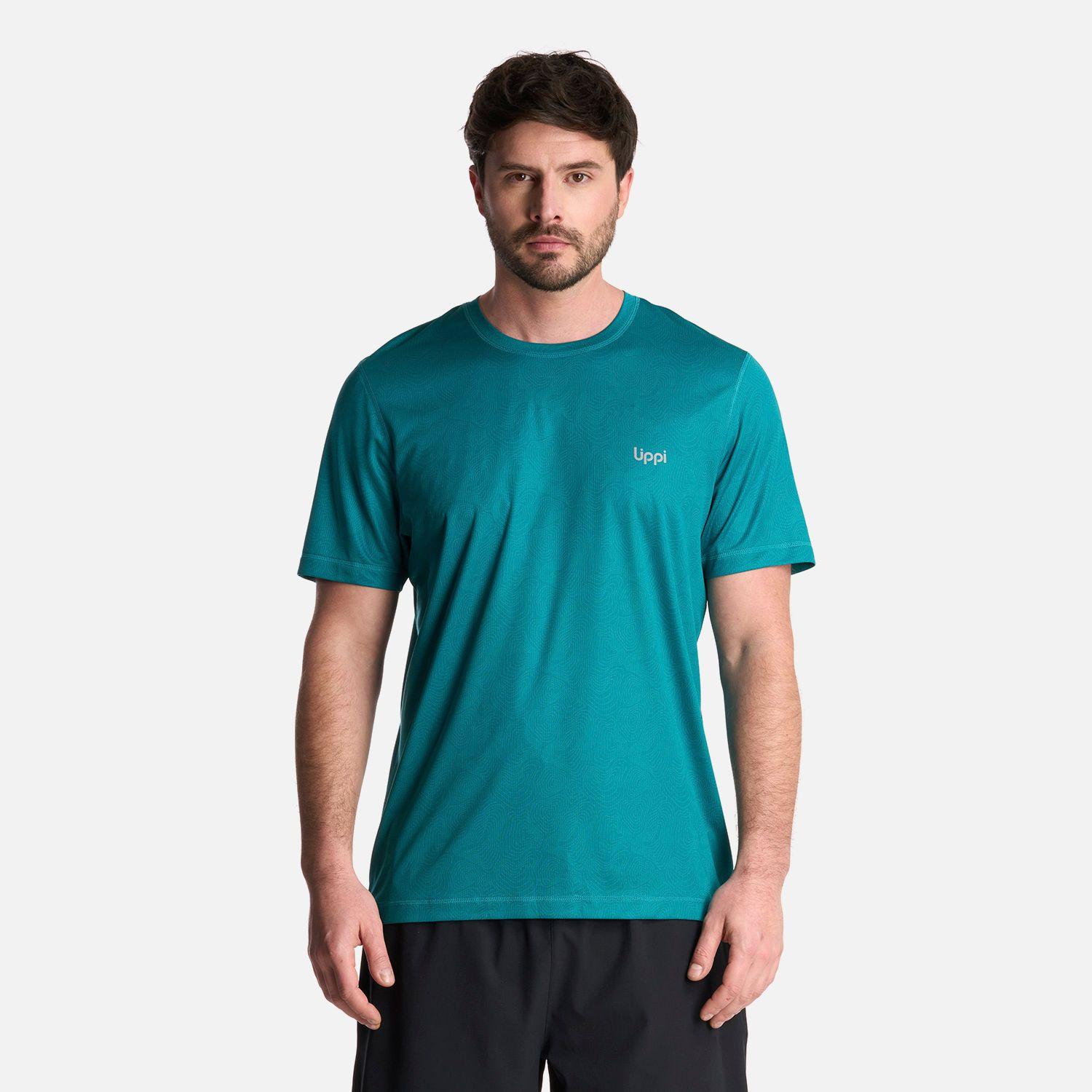 Polera Hombre Core Q-Dry T-Shirt Print Turquesa Lippi-0