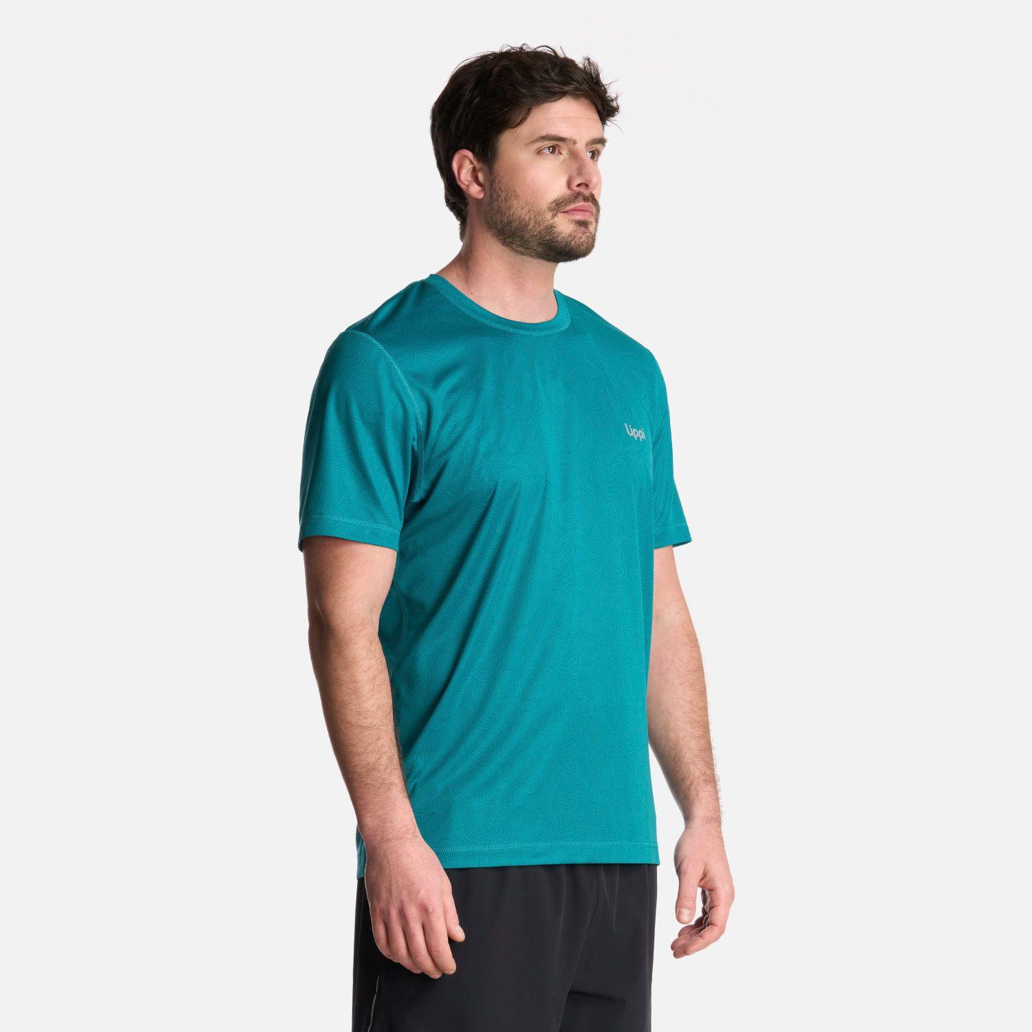 Polera Hombre Core Q-Dry T-Shirt Print Turquesa Lippi-1