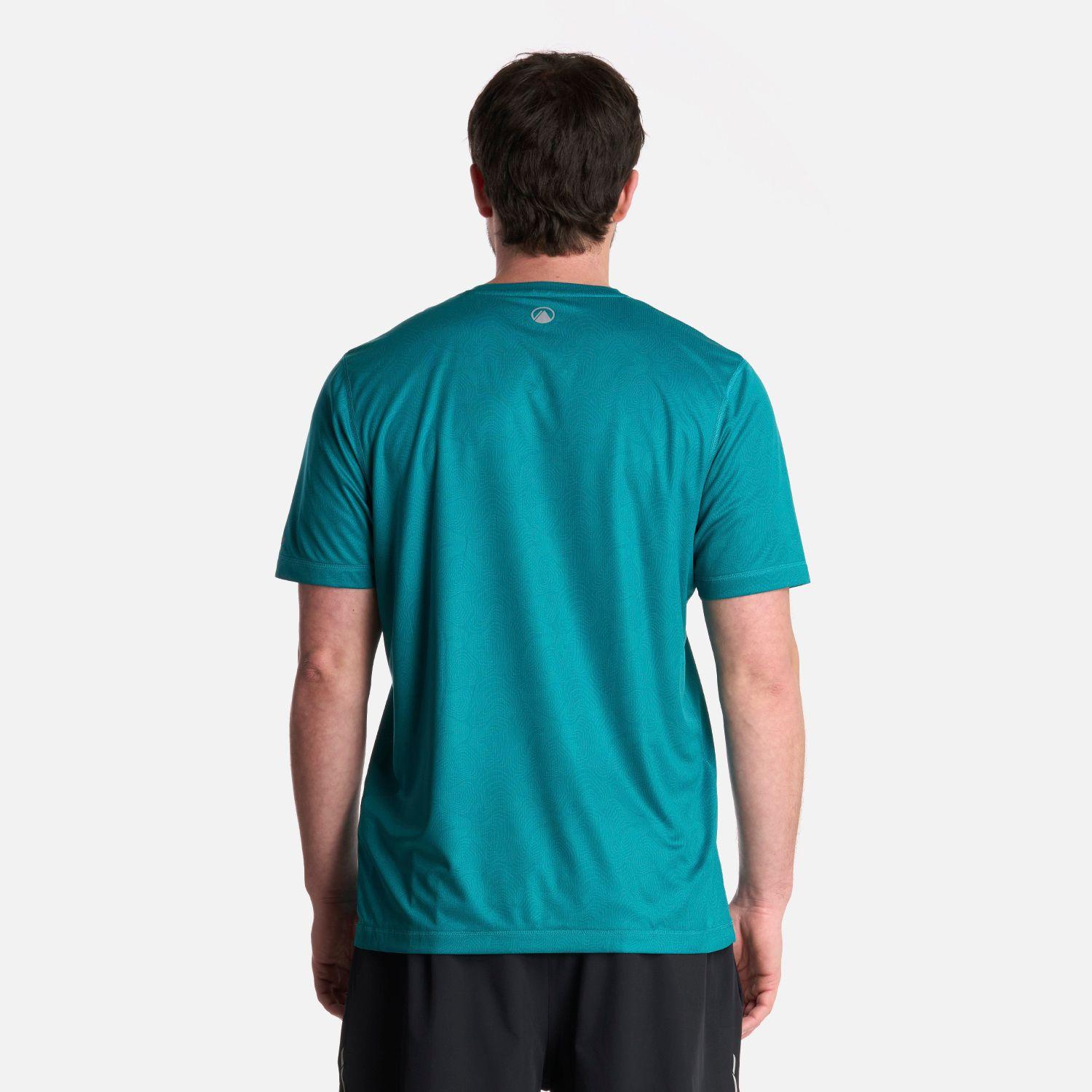 Polera Hombre Core Q-Dry T-Shirt Print Turquesa Lippi-2