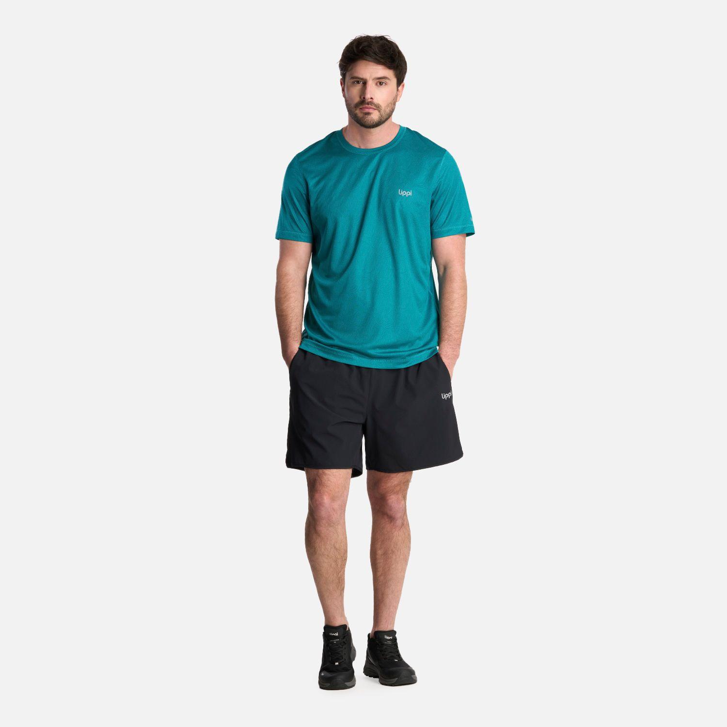 Polera Hombre Core Q-Dry T-Shirt Print Turquesa Lippi-4