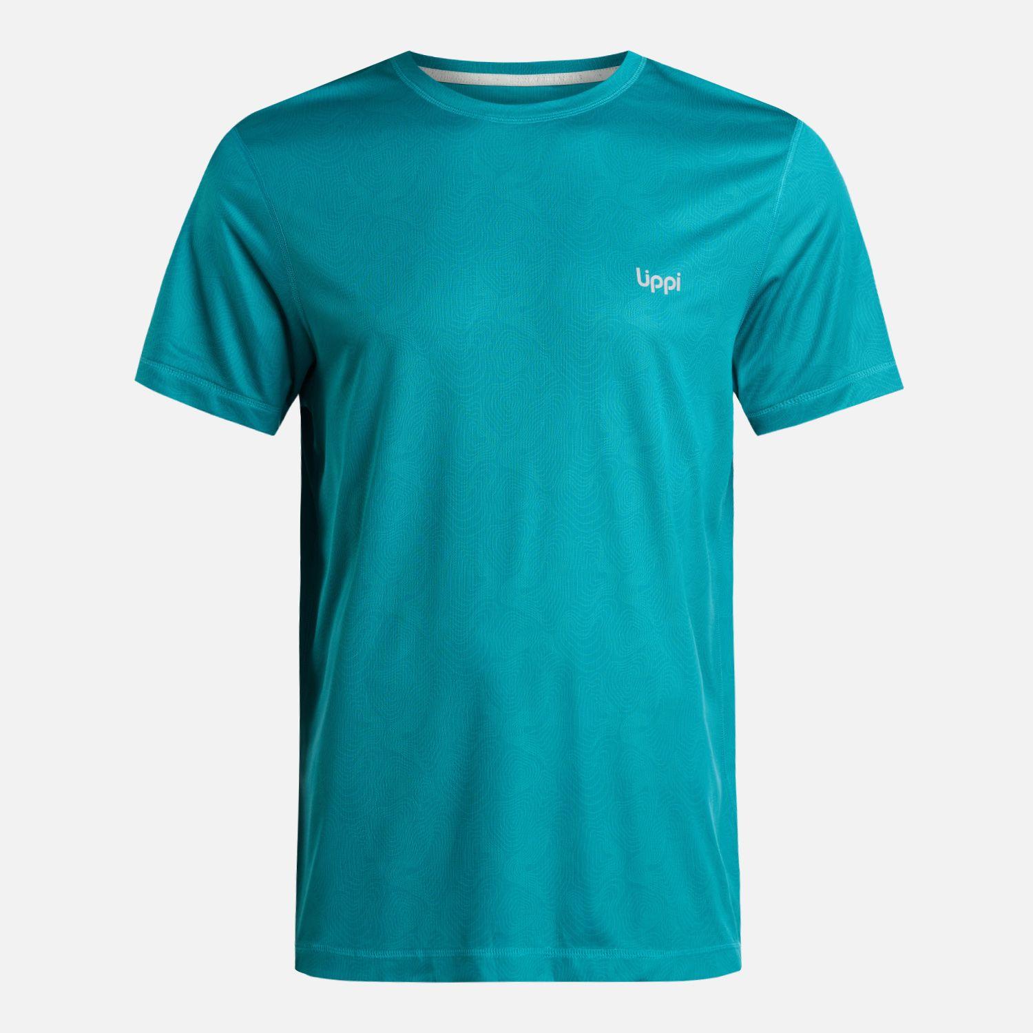 Polera Hombre Core Q-Dry T-Shirt Print Turquesa Lippi-5