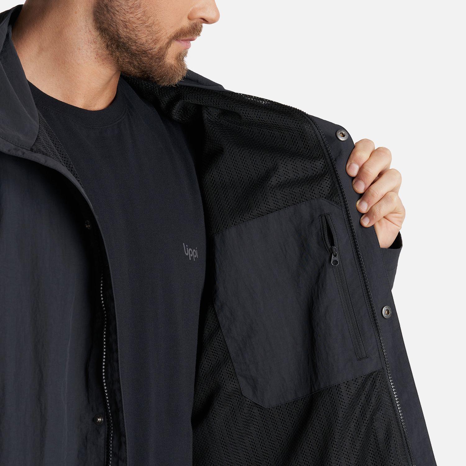 Chaqueta Hombre CityMe Windbraker Hoody Jacket Negro Lippi-8