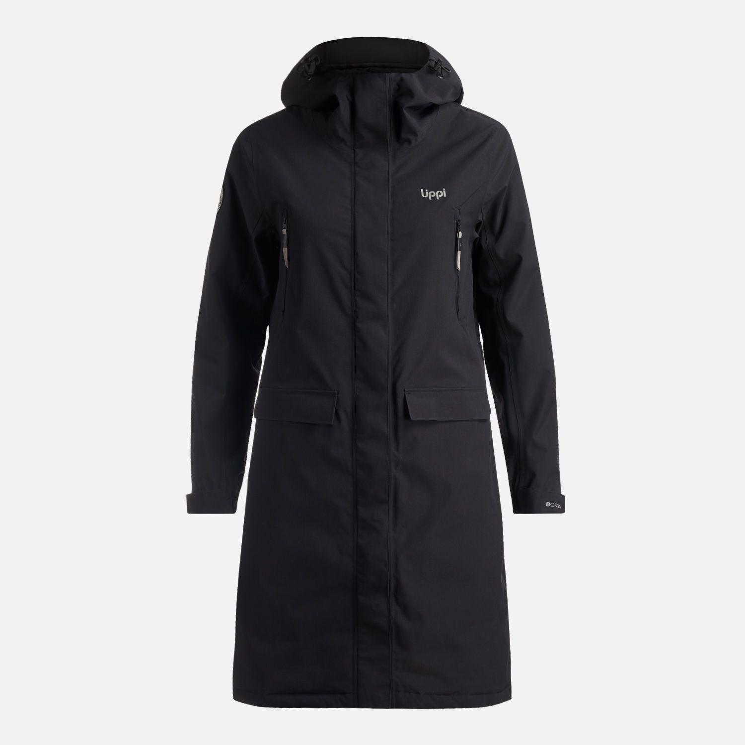 Chaqueta Mujer Mountains Live B-Dry Long Jacket Negro Lippi-0