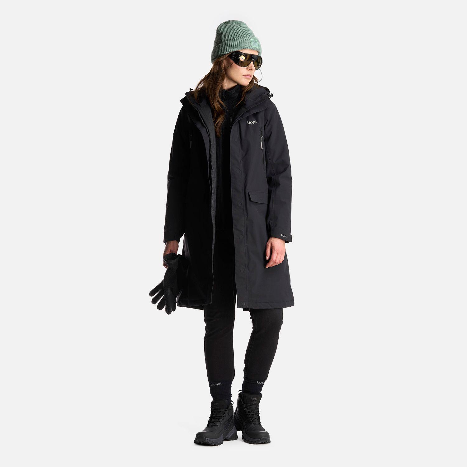 Chaqueta Mujer Mountains Live B-Dry Long Jacket Negro Lippi-9
