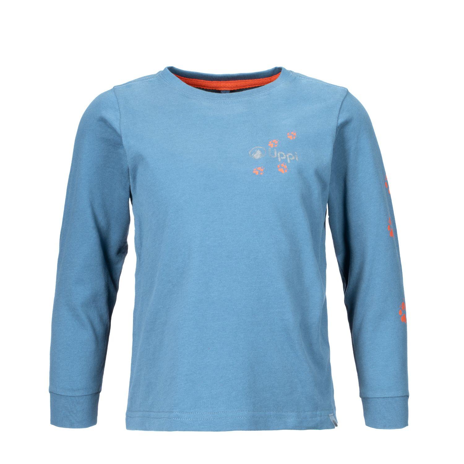 Polera Niño Logo Long-Sleeve Cotton T-Shirt Azul Lippi-0