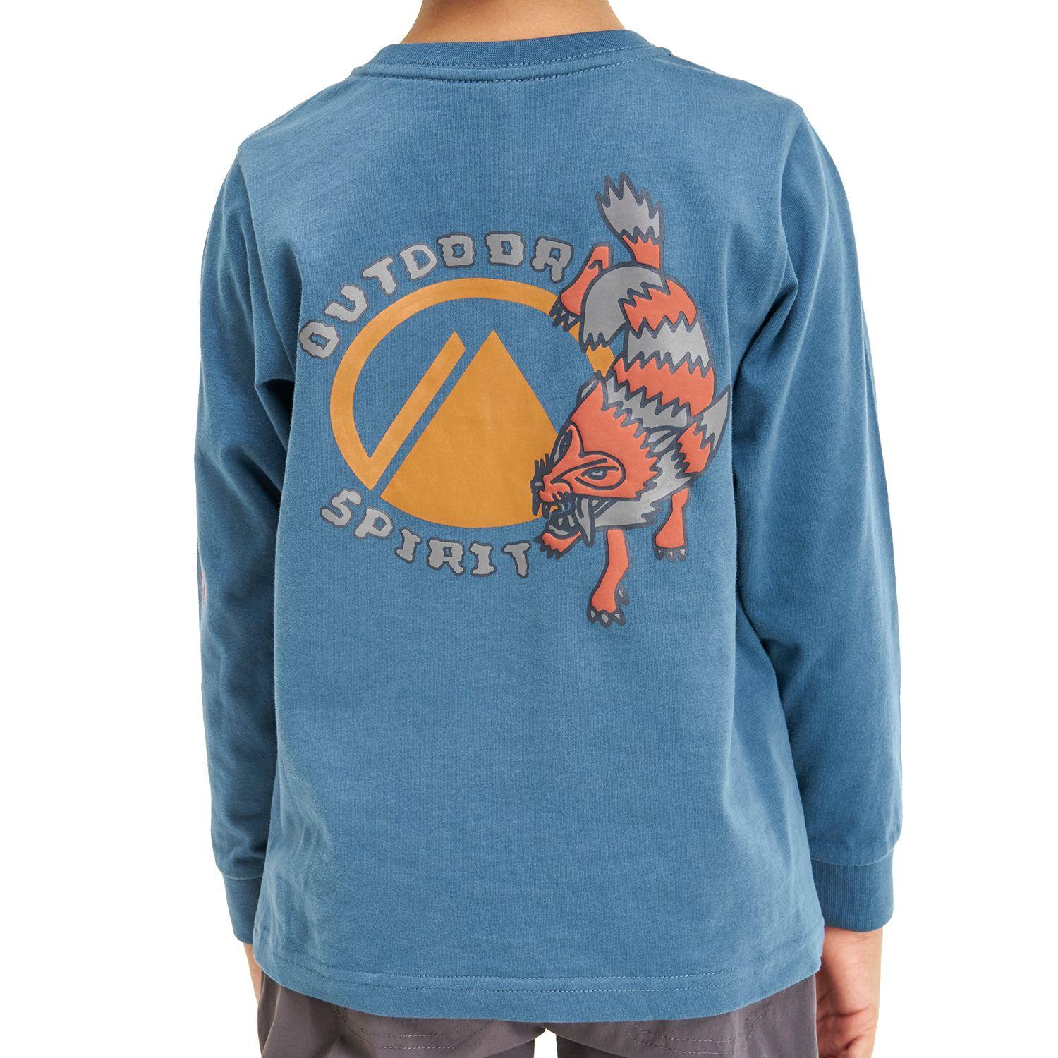 Polera Niño Logo Long-Sleeve Cotton T-Shirt Azul Lippi-5