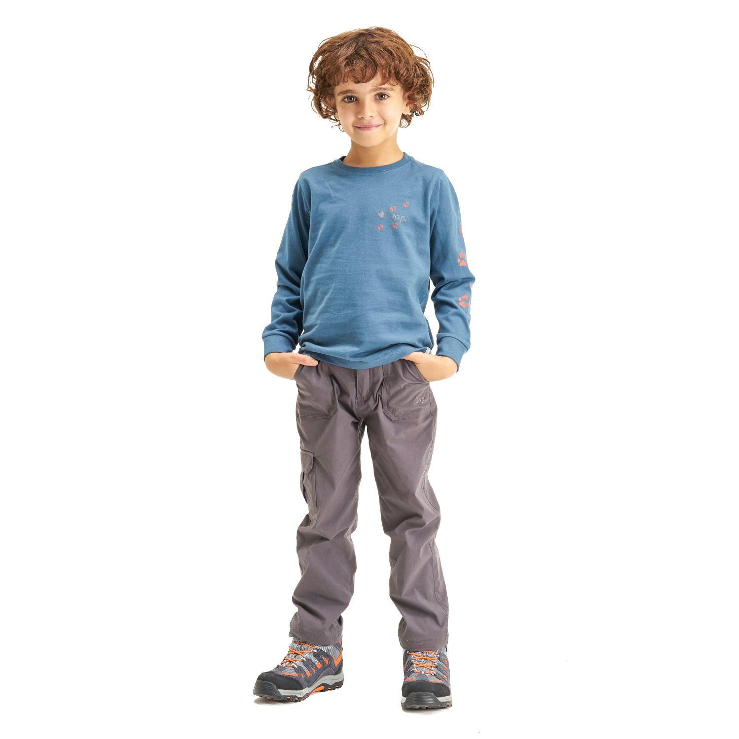 Polera Niño Logo Long-Sleeve Cotton T-Shirt Azul Lippi-6