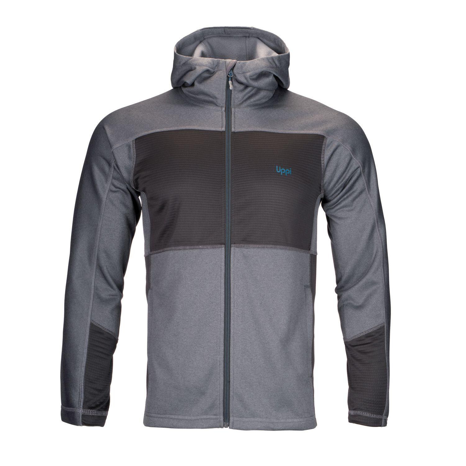 Poleron Hombre Wellness Nano-F Hoody Jacket Melange Grafito Lippi-0