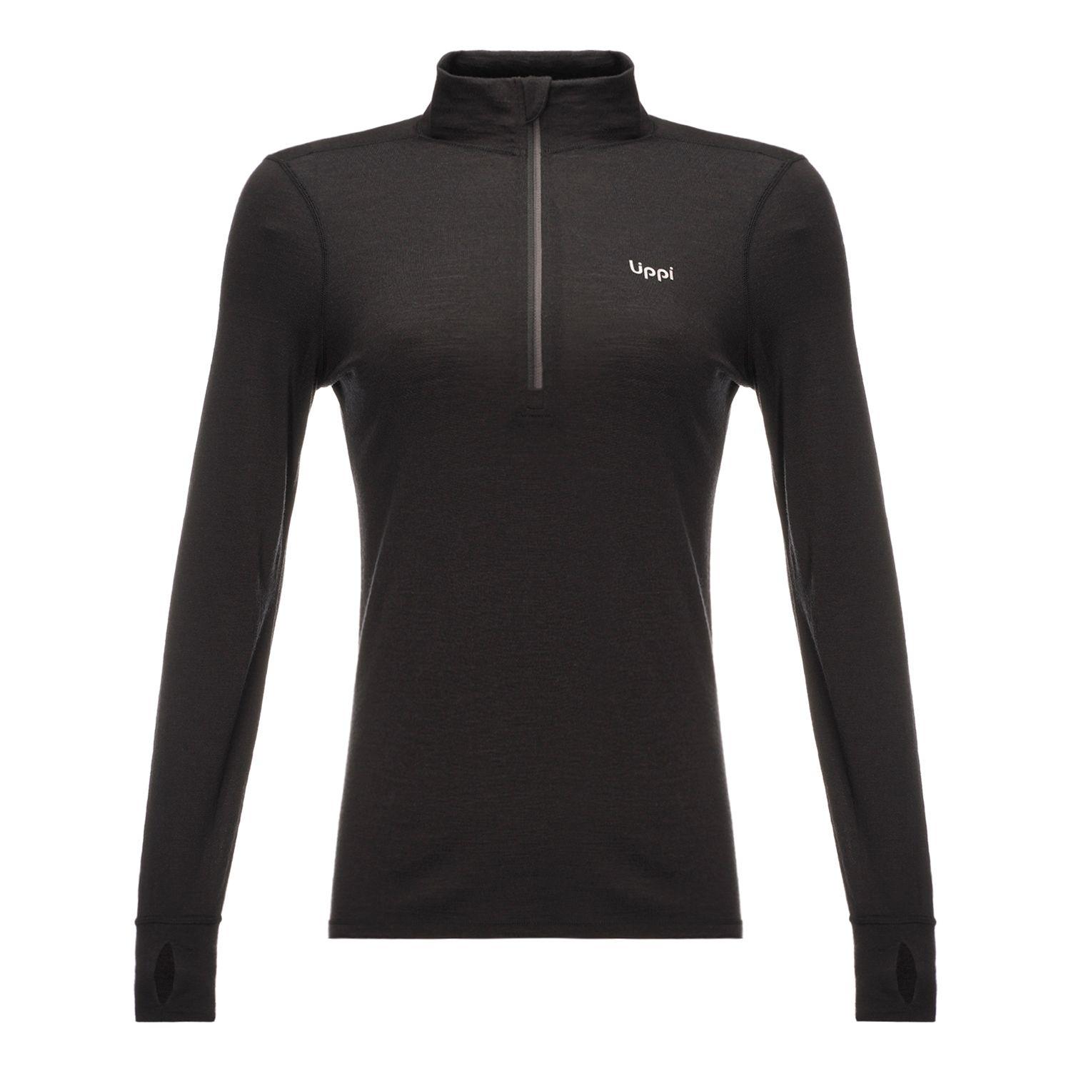 Primera Capa Mujer Skintec 3000 1/4 Zip Top Negro Lippi-0
