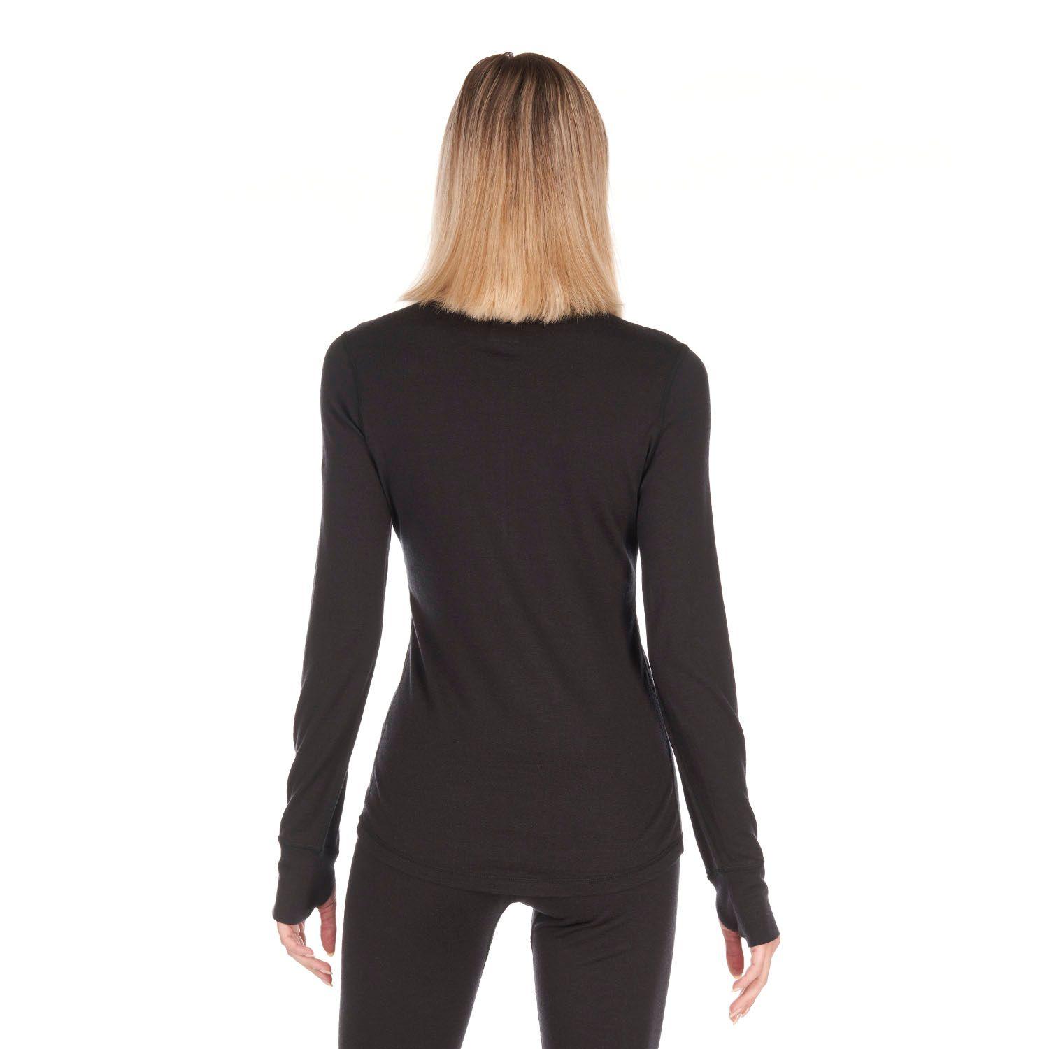 Primera Capa Mujer Skintec 3000 1/4 Zip Top Negro Lippi-5