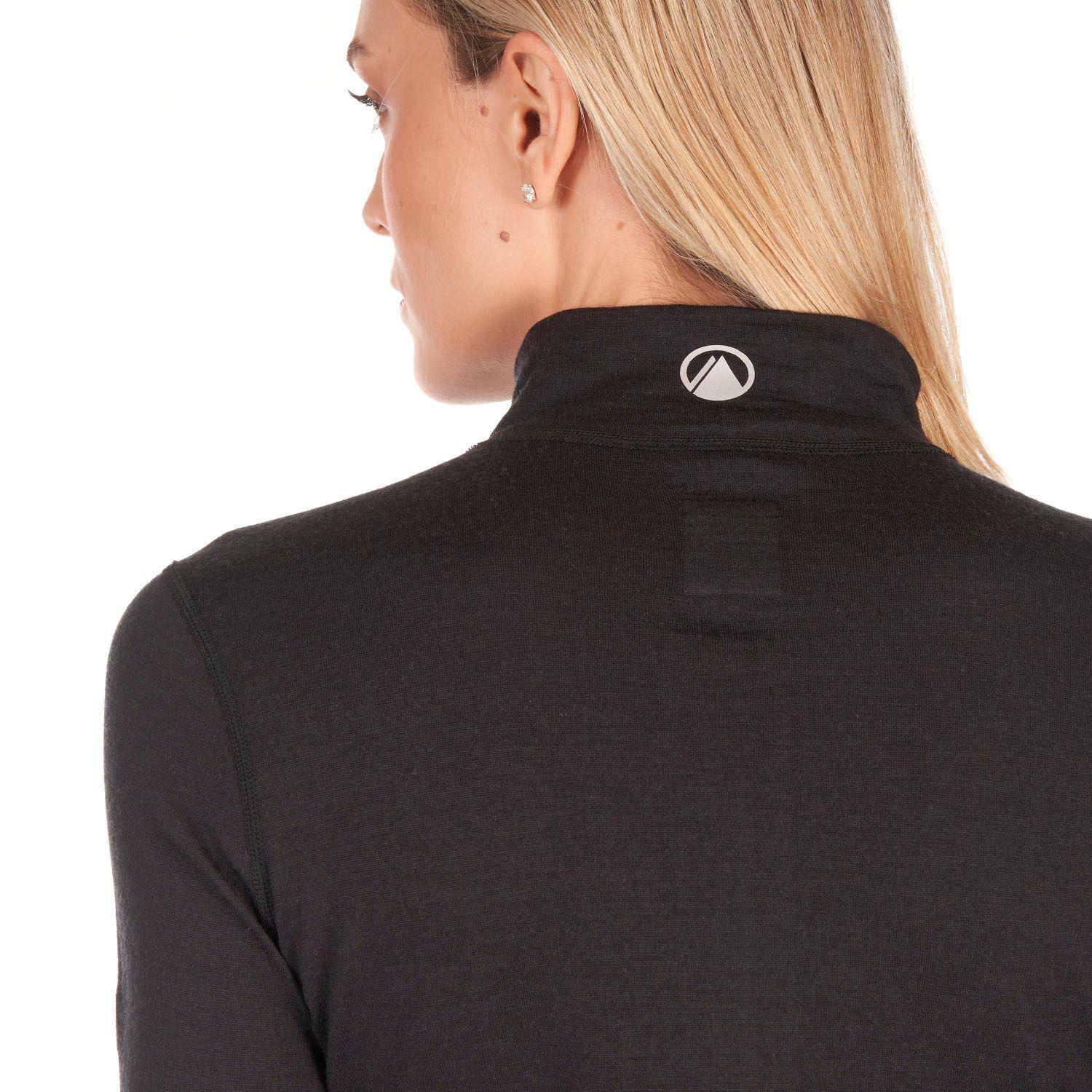 Primera Capa Mujer Skintec 3000 1/4 Zip Top Negro Lippi-7