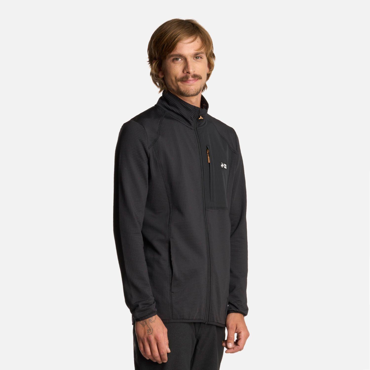 Polerón Hombre Taina Full Zip Negro Haka Honu I25-1