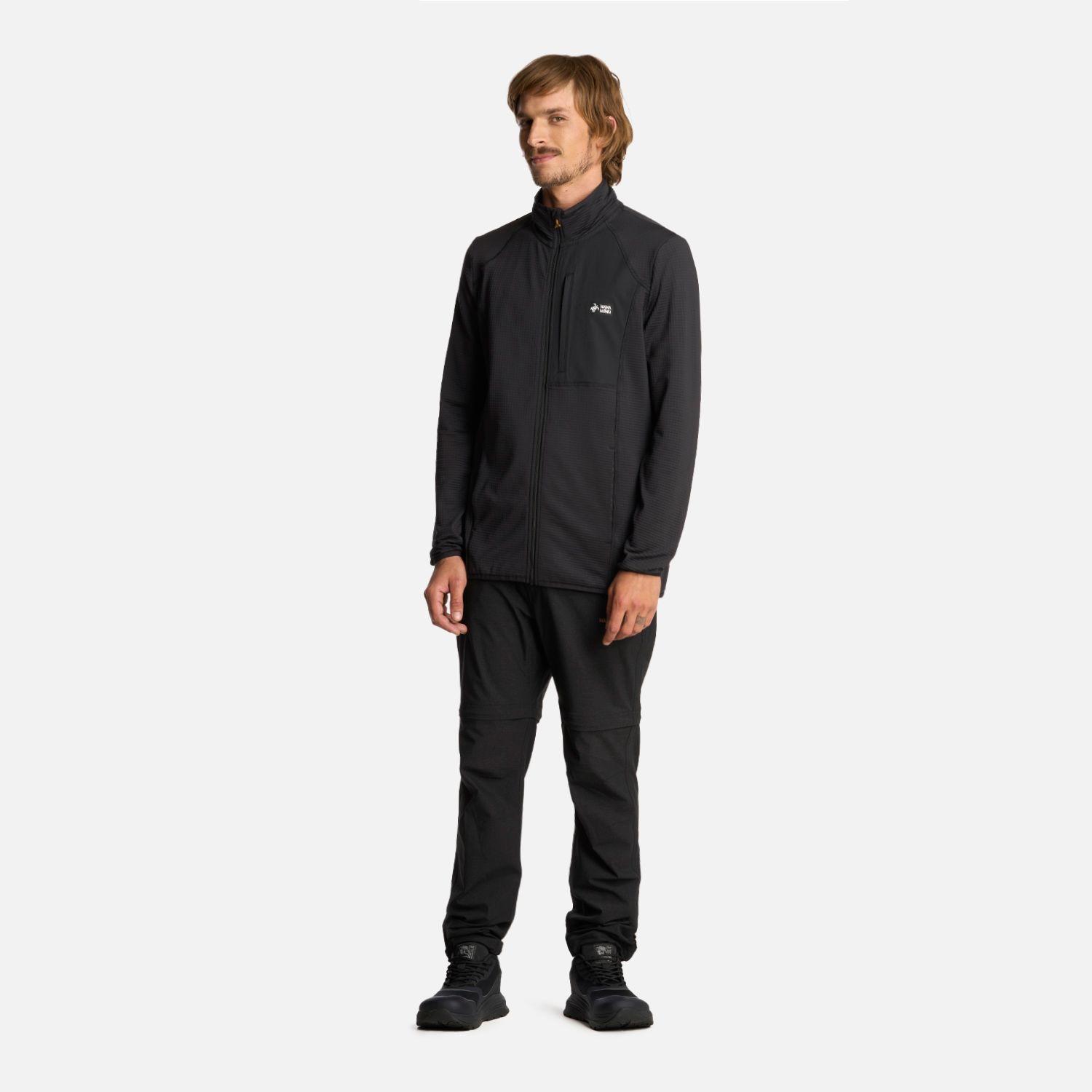 Polerón Hombre Taina Full Zip Negro Haka Honu I25-4