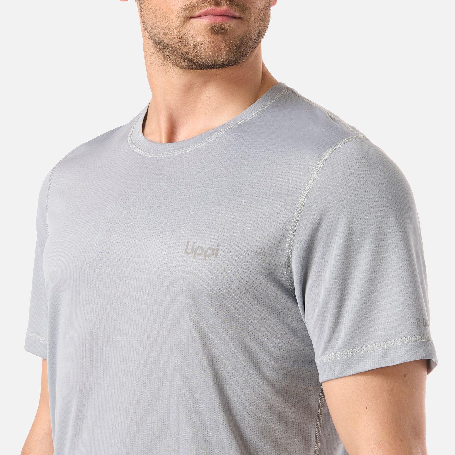 Polera Hombre Core Q-Dry T-Shirt Gris Lippi V26-3