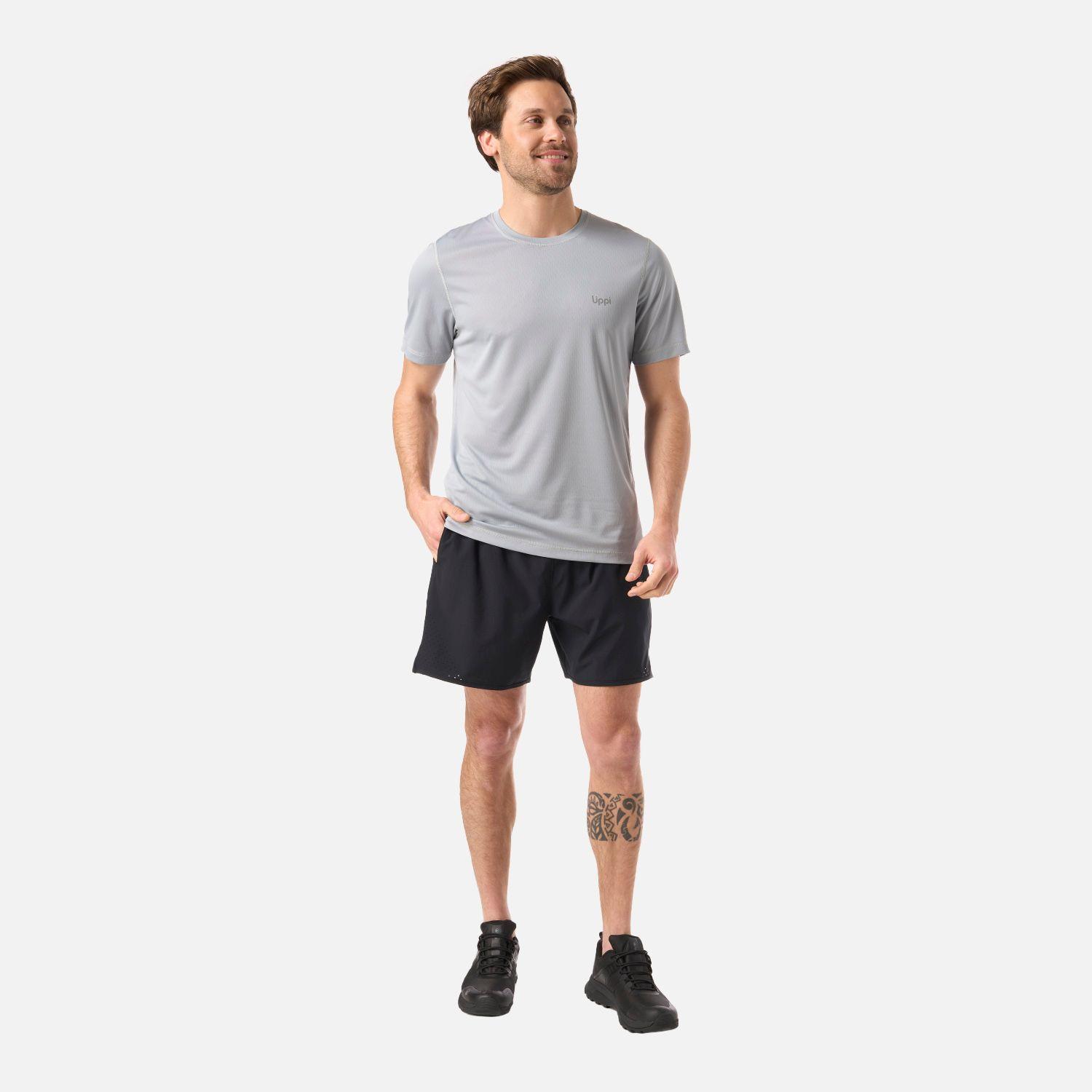 Polera Hombre Core Q-Dry T-Shirt Gris Lippi V26-4