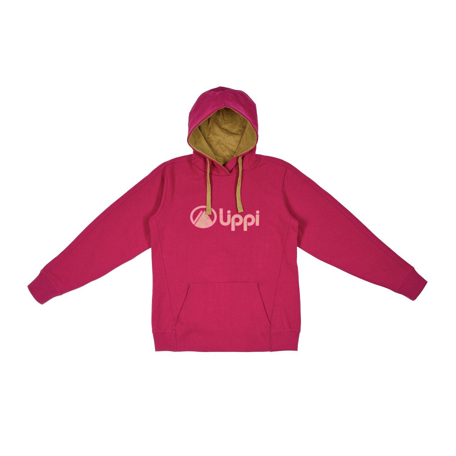 Poleron Teen Girl Insigne Hoody Sweatshirt Frambuesa Oscuro Lippi-0