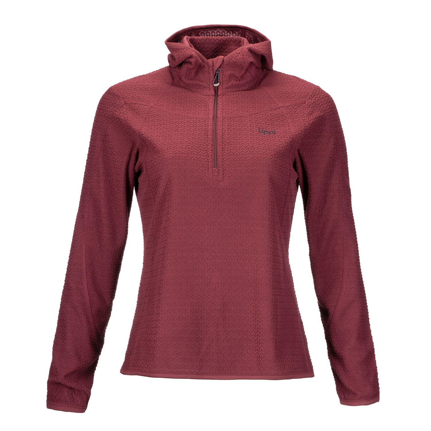 Poleron Mujer Jacaranda Nano-F 14 Zip Hoody Burdeo Lippi I20-0
