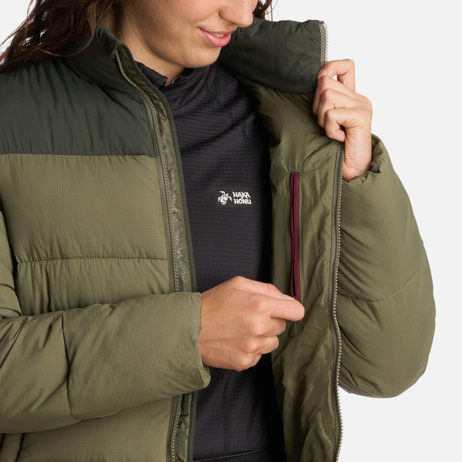 Chaqueta Mujer Aislada Verde Oliva Haka Honu I25-6