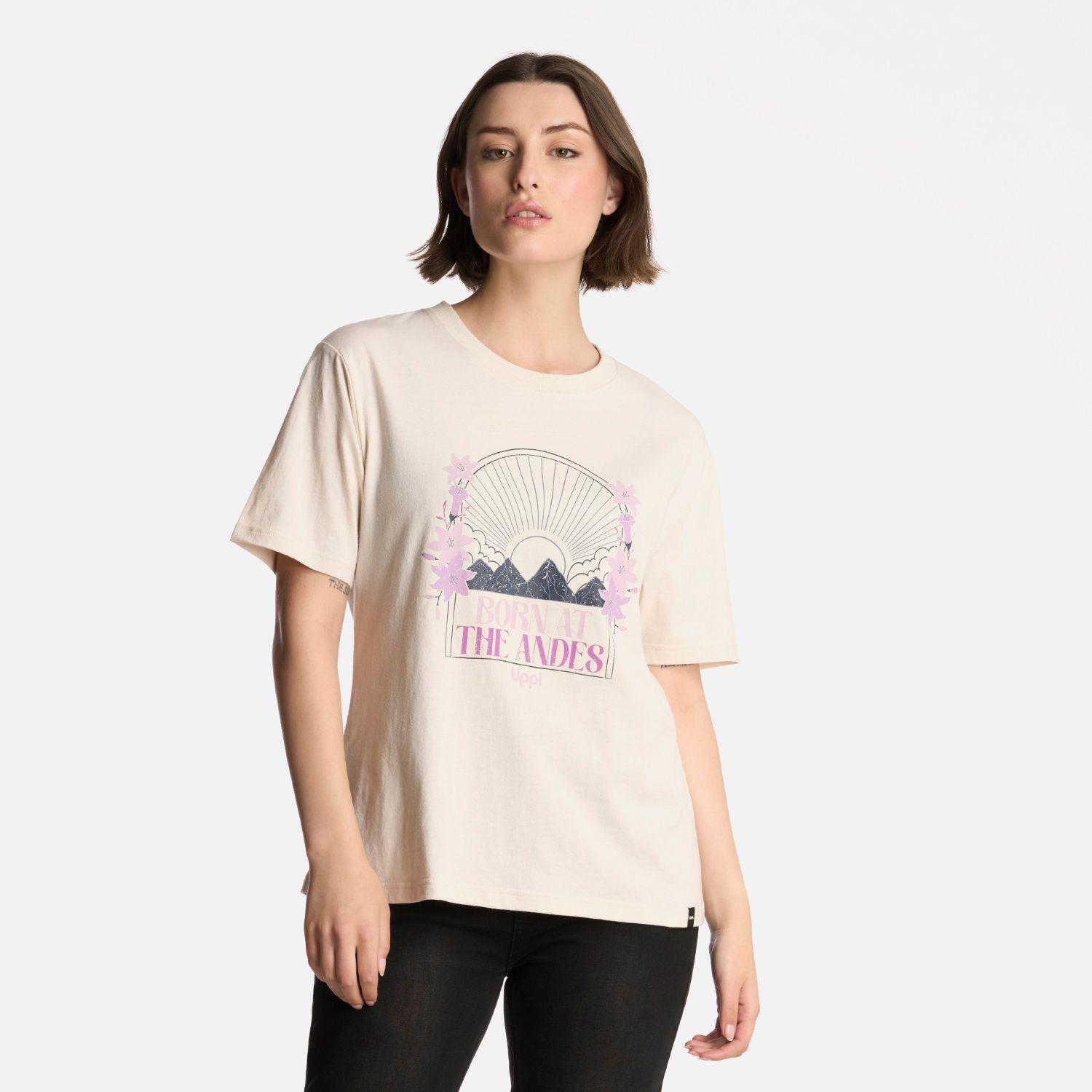 Polera Mujer Logo Lippi T-Shirt Marfil Lippi-0