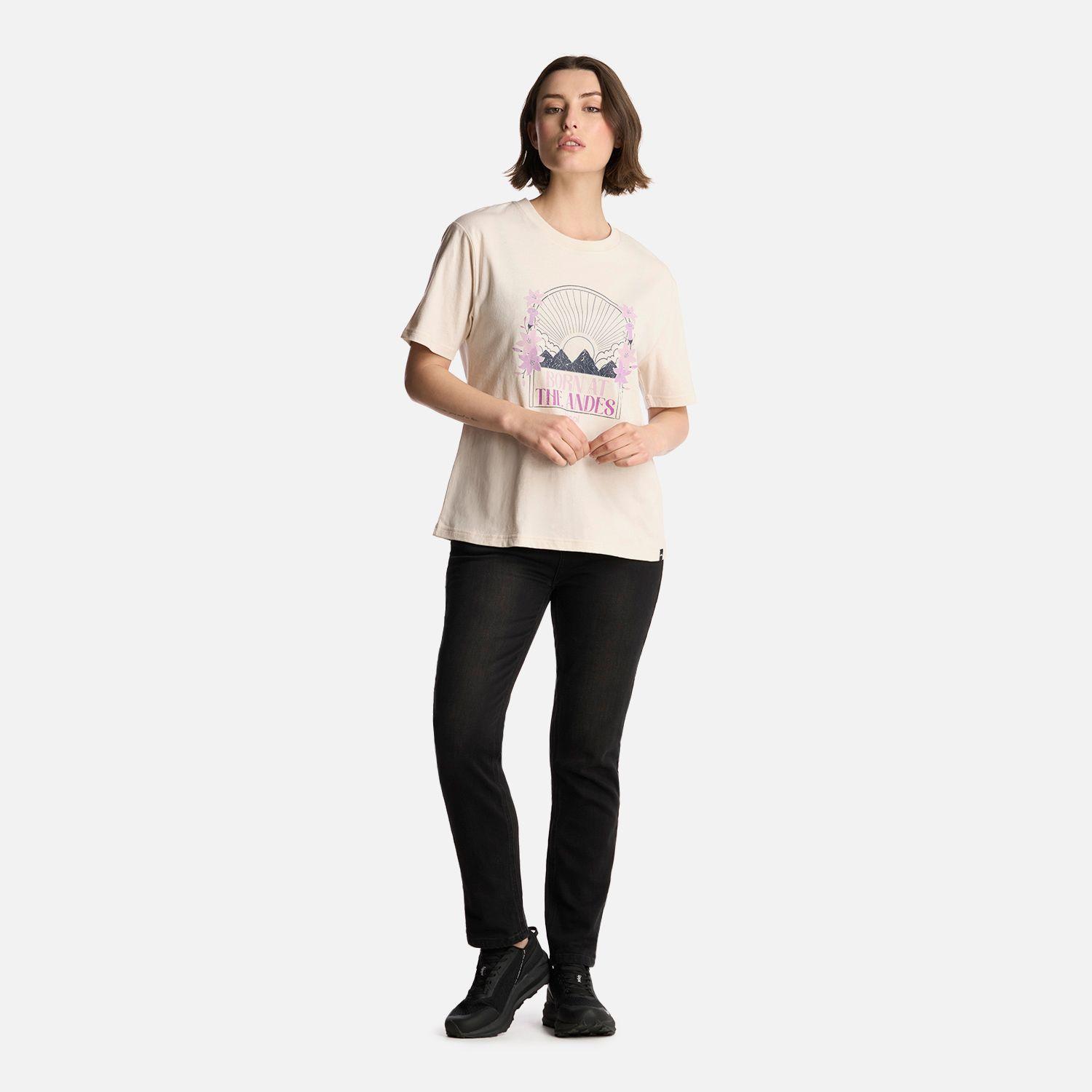 Polera Mujer Logo Lippi T-Shirt Marfil Lippi-4
