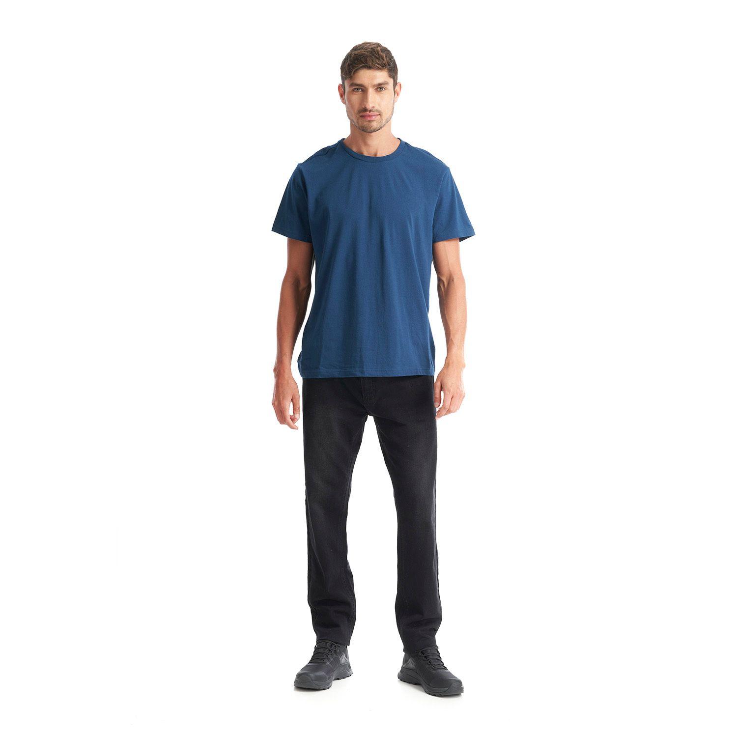 Polera Hombre Liquen Azul Marino Geography-4