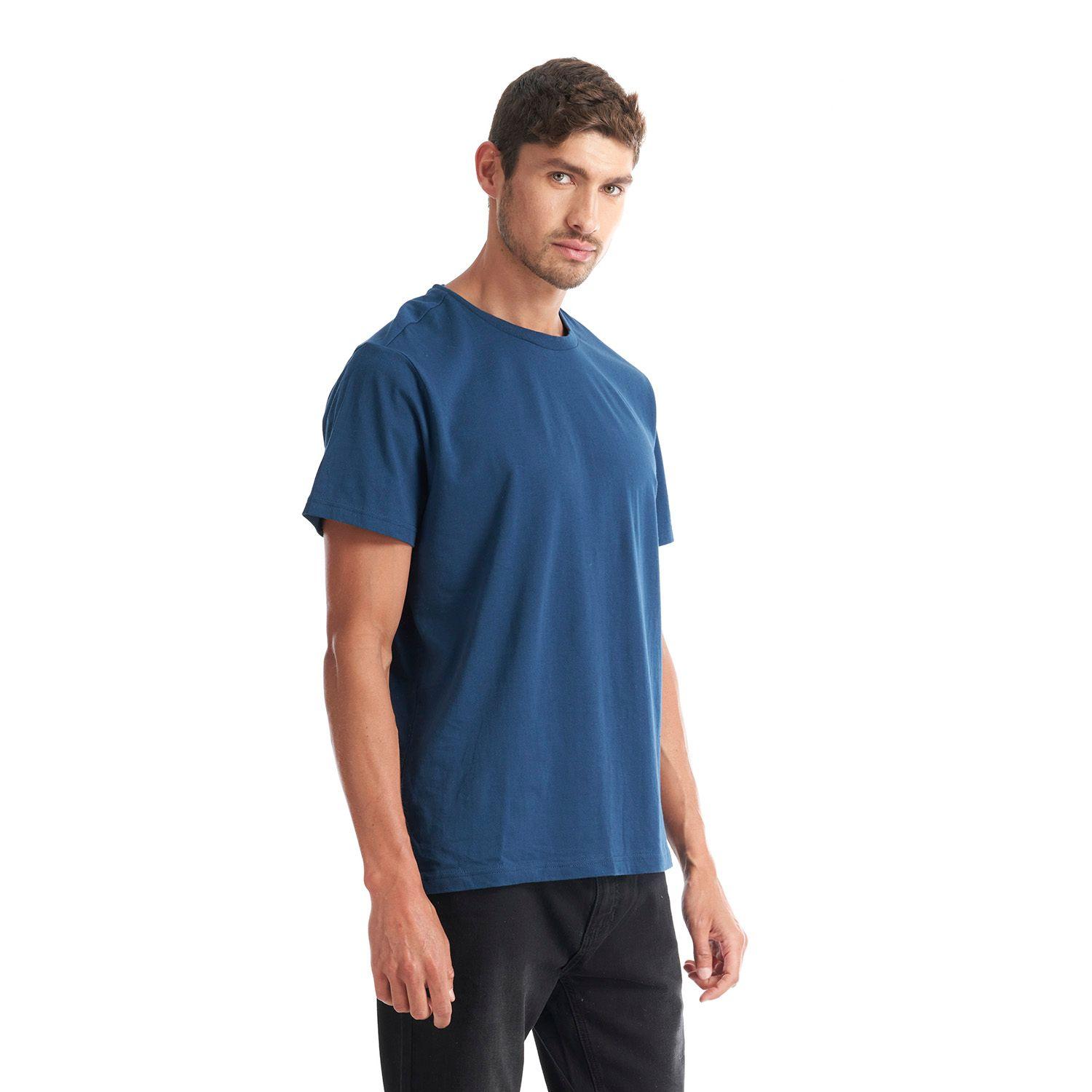 Polera Hombre Liquen Azul Marino Geography-2