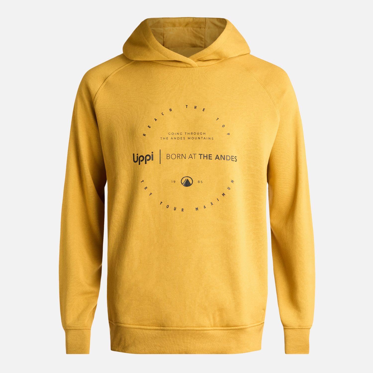 Poleron Hombre Insigne Hoody Sweatshirt Front Print Mostaza Lippi-0