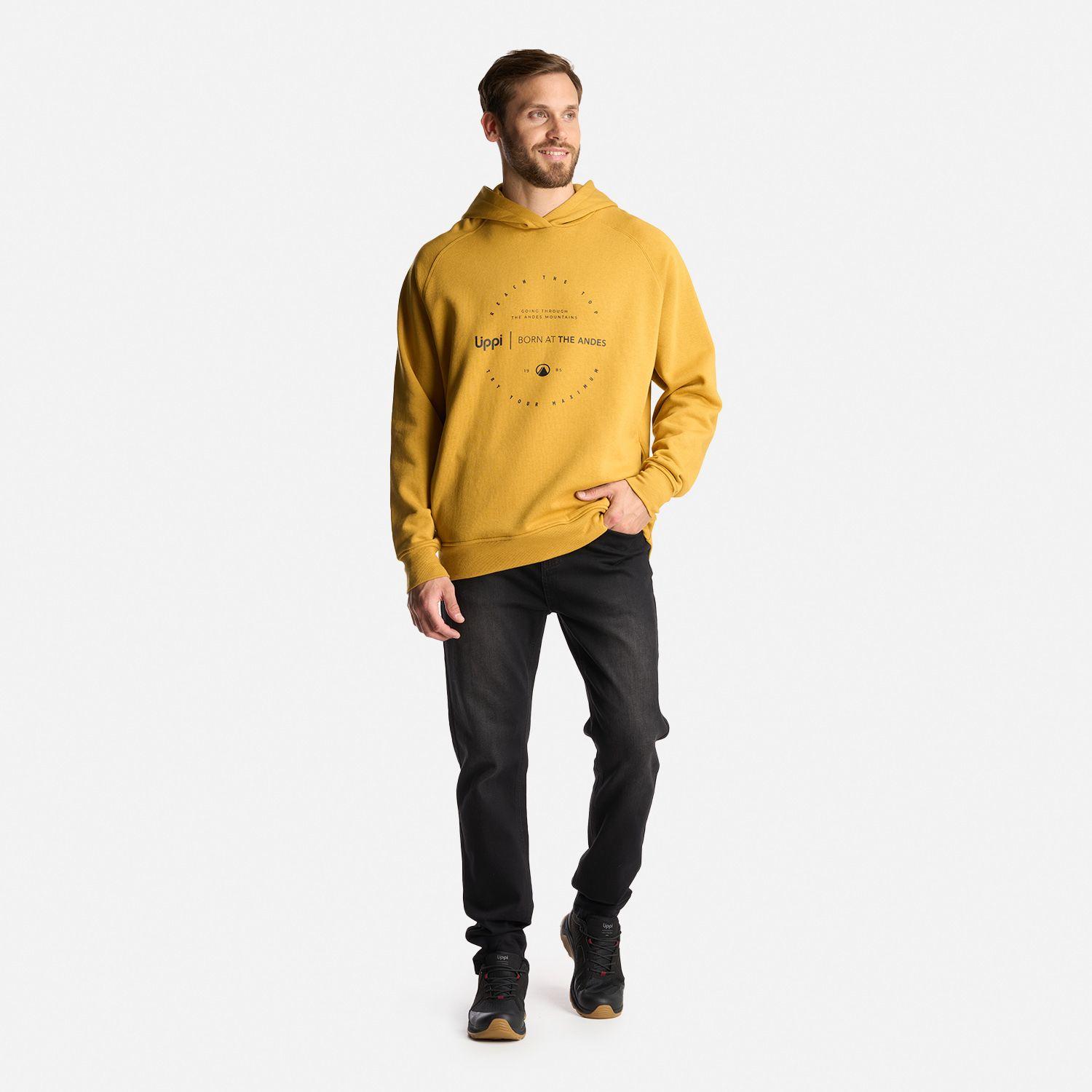 Poleron Hombre Insigne Hoody Sweatshirt Front Print Mostaza Lippi-7