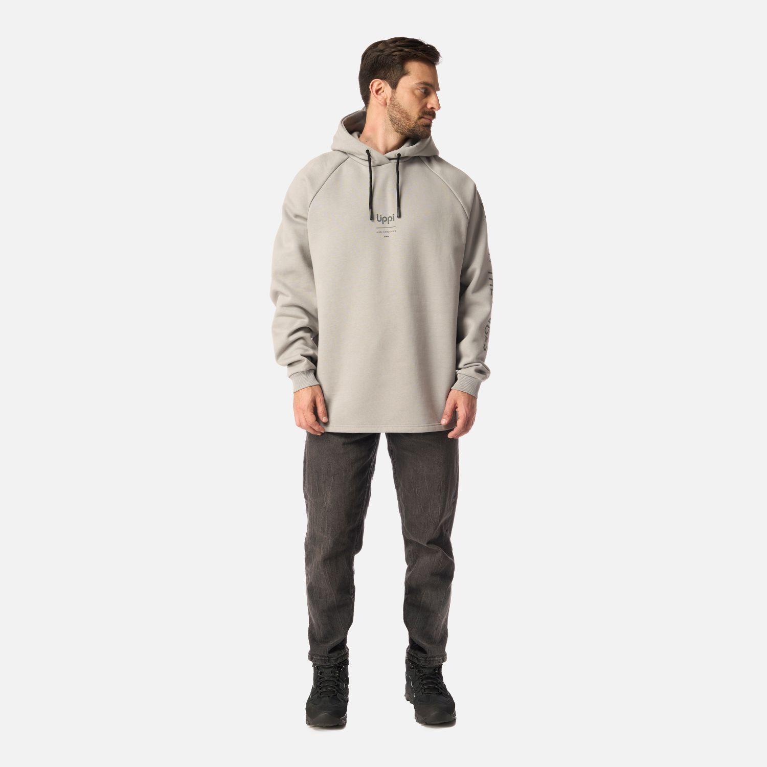Polerón Hombre Heavy Duty Hoody Sweatshirt Gris Lippi-5