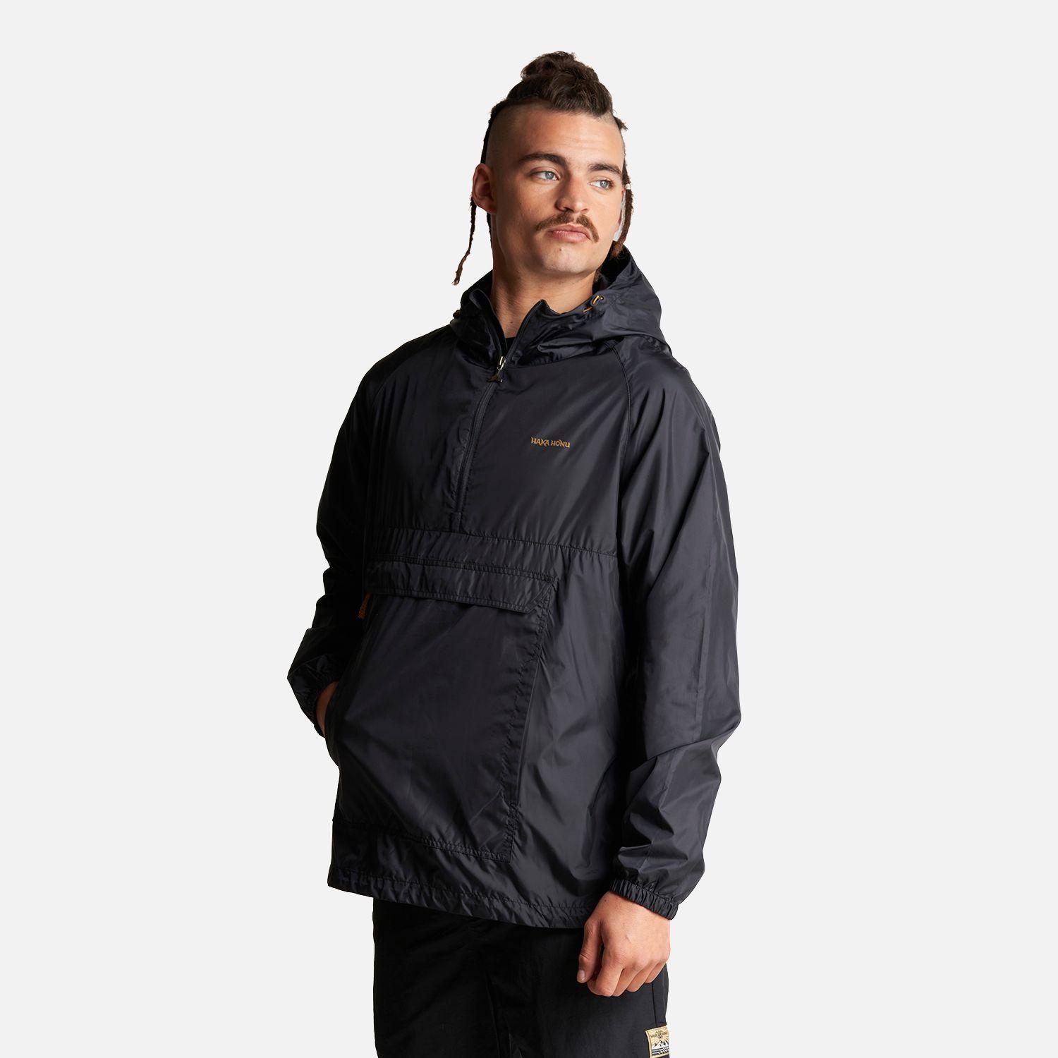 Chaqueta Hombre Aperrao 1/4 Zip Negro Haka Honu-2