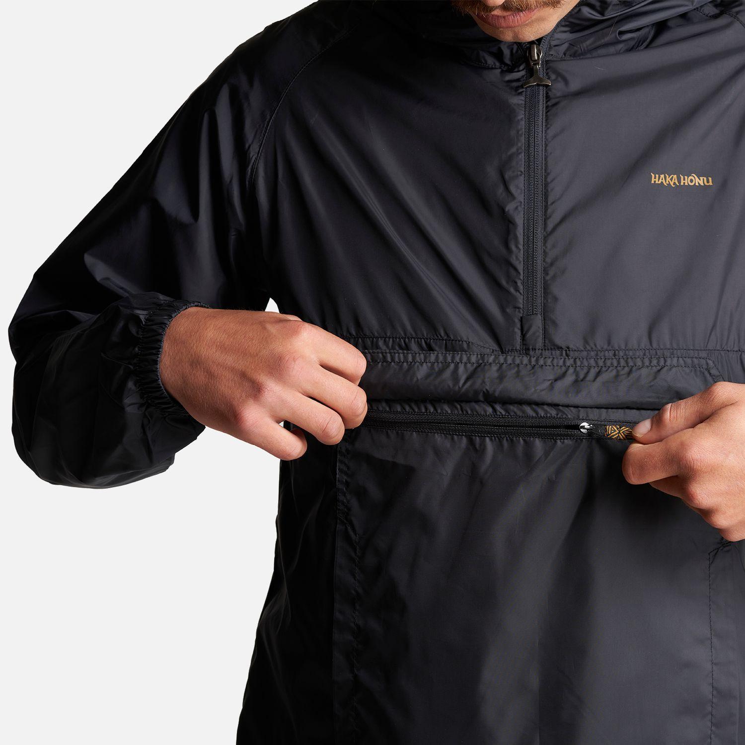 Chaqueta Hombre Aperrao 1/4 Zip Negro Haka Honu-5