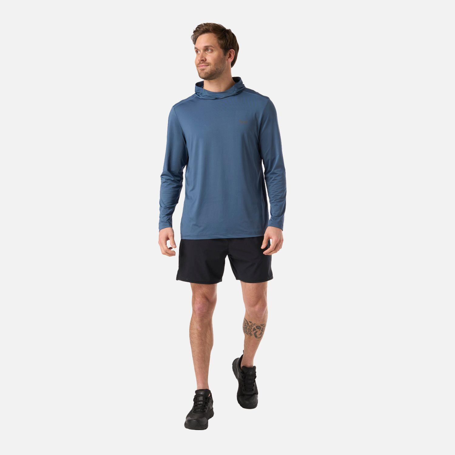 Polera Hombre Sun Protection T-Shirt Azul Oscuro Lippi V26-4