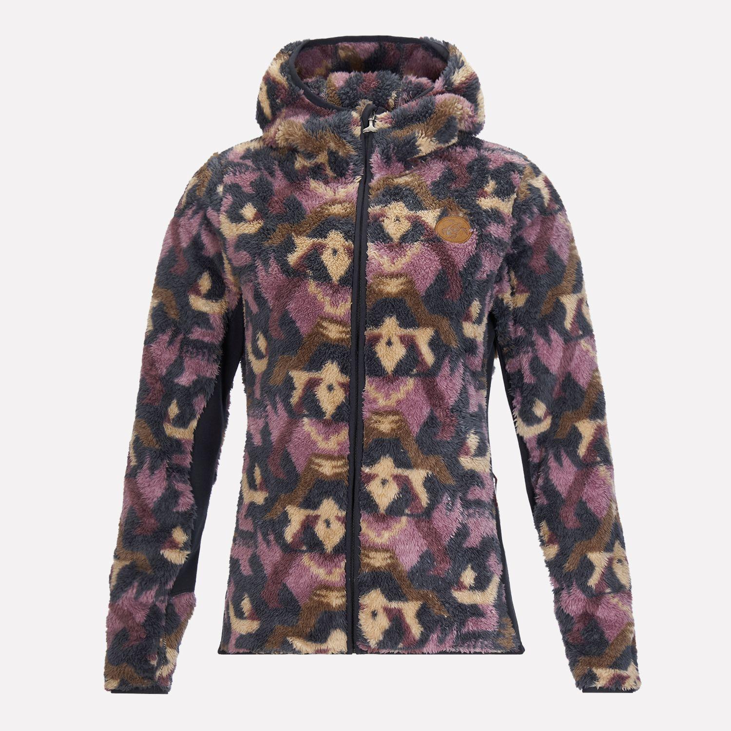Chaqueta Mujer Calur-oso Print Burdeo Haka Honu I22-0