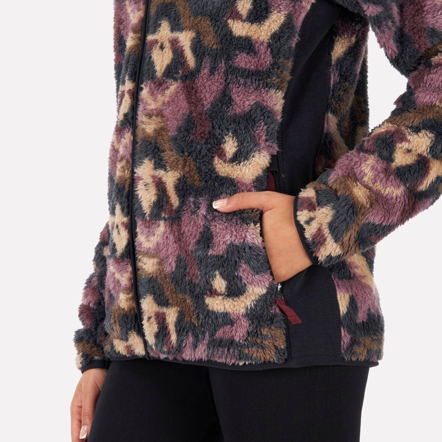 Chaqueta Mujer Calur-oso Print Burdeo Haka Honu I22-4
