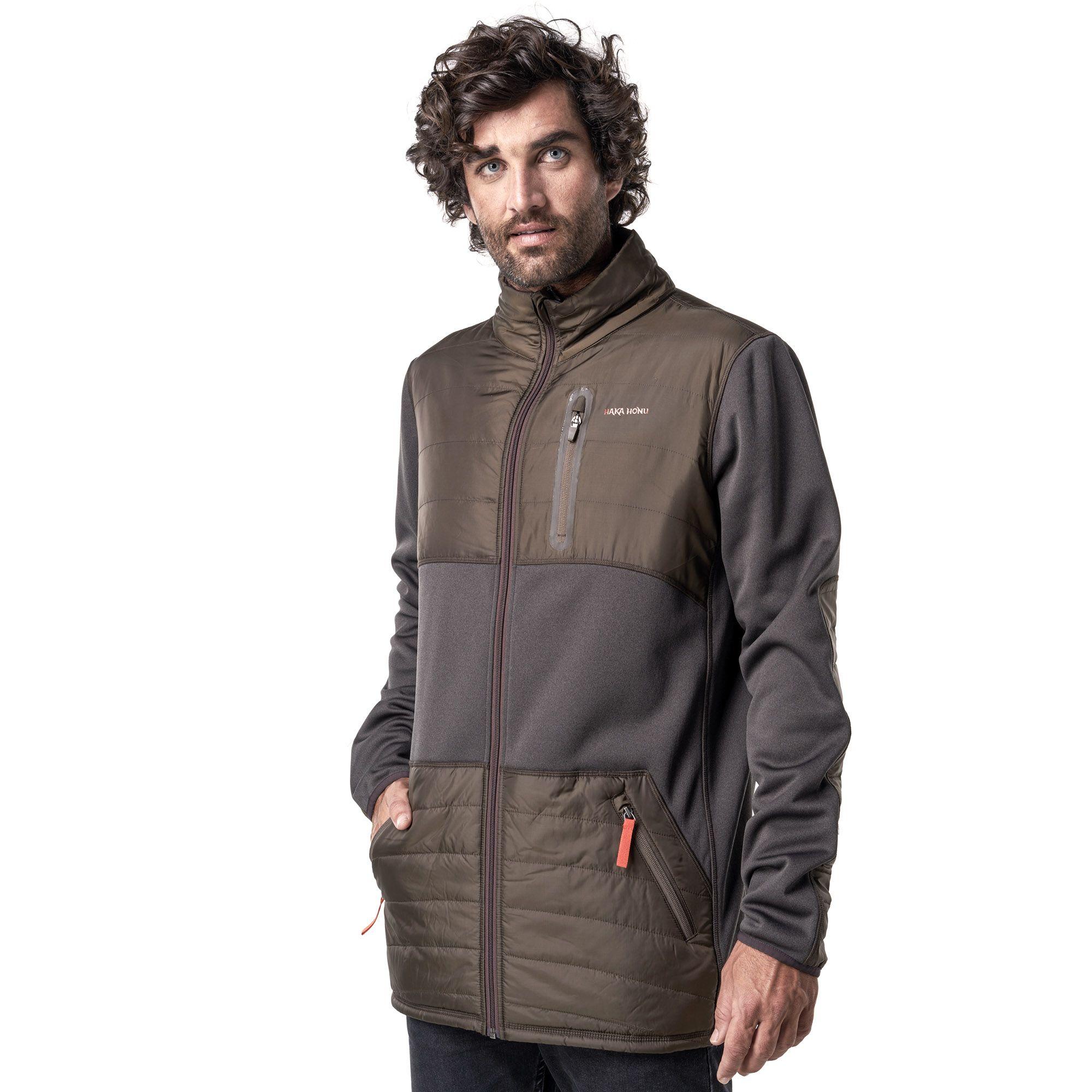 Poleron Hombre Irreverente Verde Militar Haka Honu-0