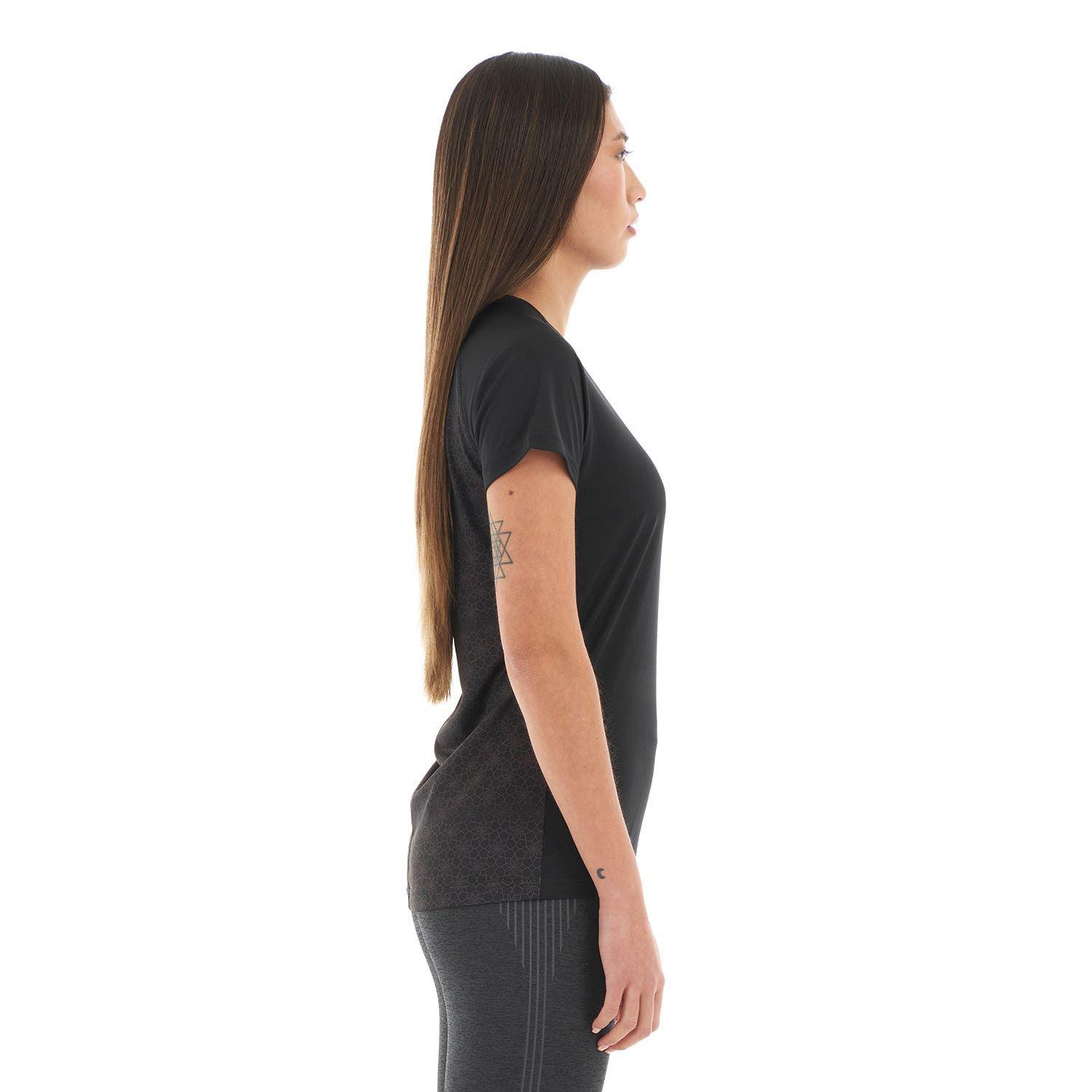 Polera Mujer Core Q-Dry Breathing T-Shirt Negro Lippi-3