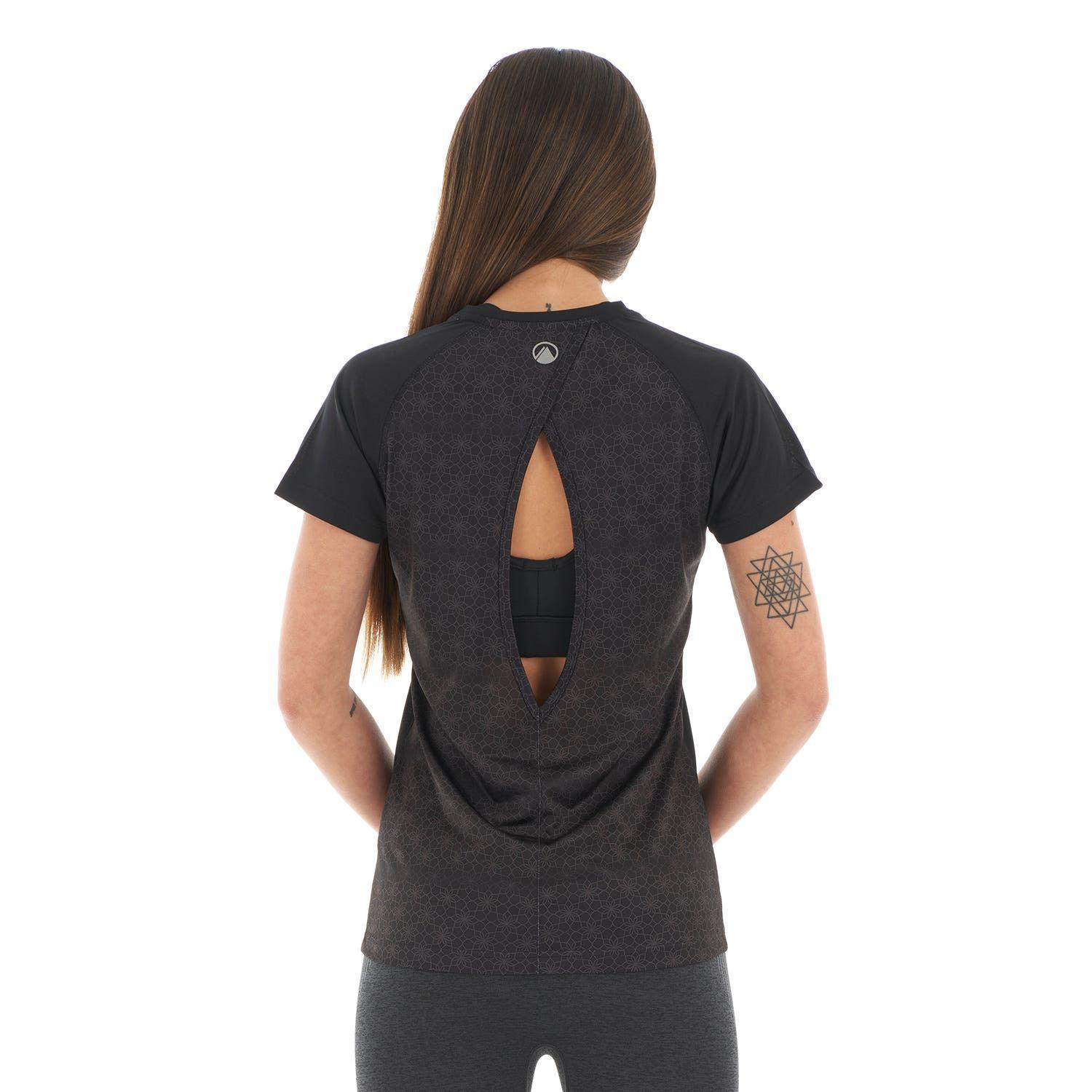 Polera Mujer Core Q-Dry Breathing T-Shirt Negro Lippi-5